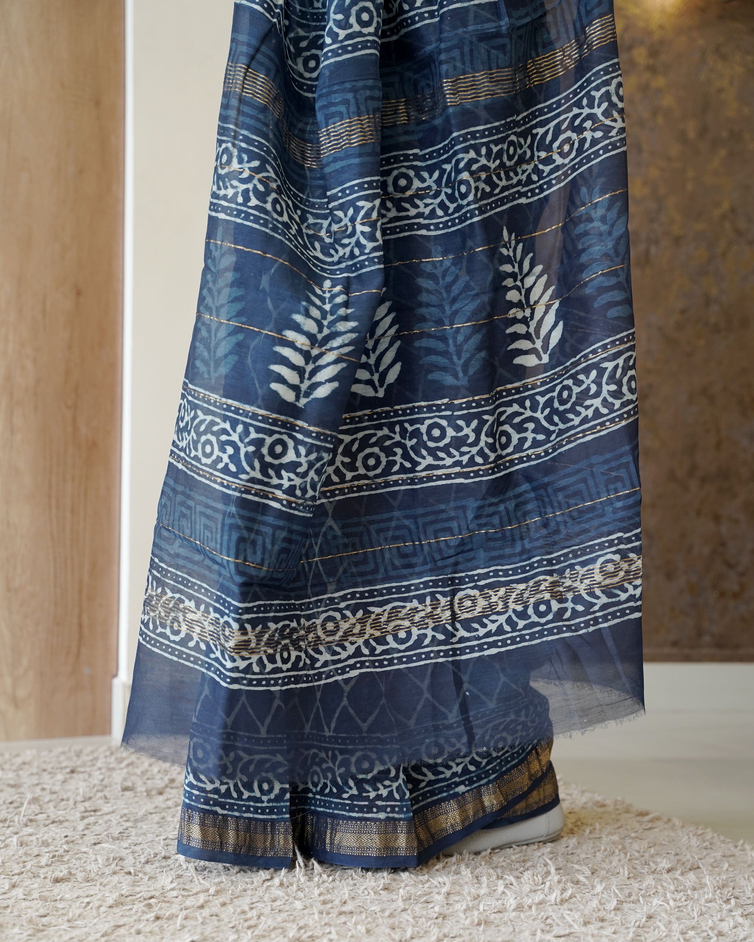 Load image into Gallery viewer, Maheshwari Silk Saree-0999