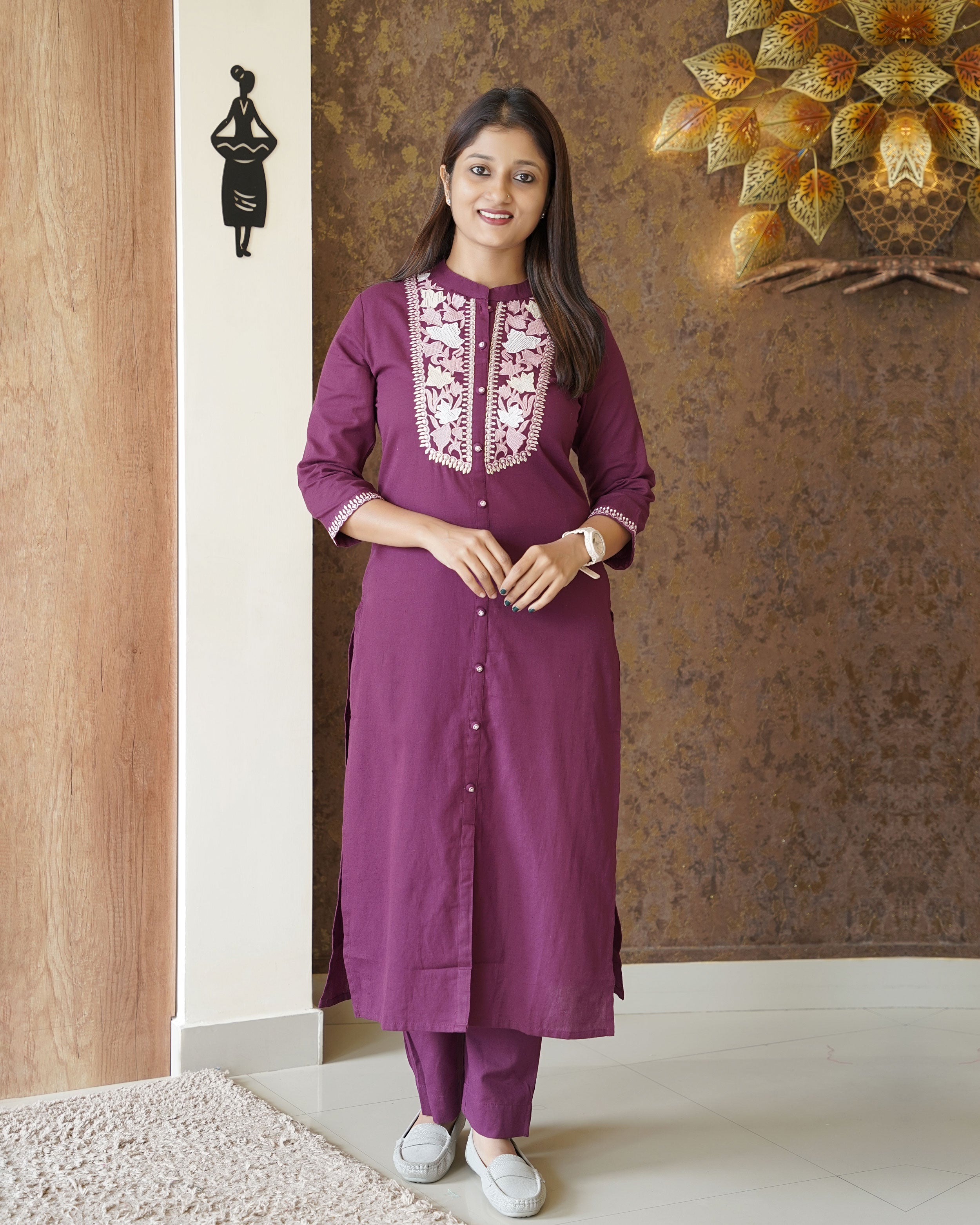 Load image into Gallery viewer, Pure Cotton Co-Ord Set-1074