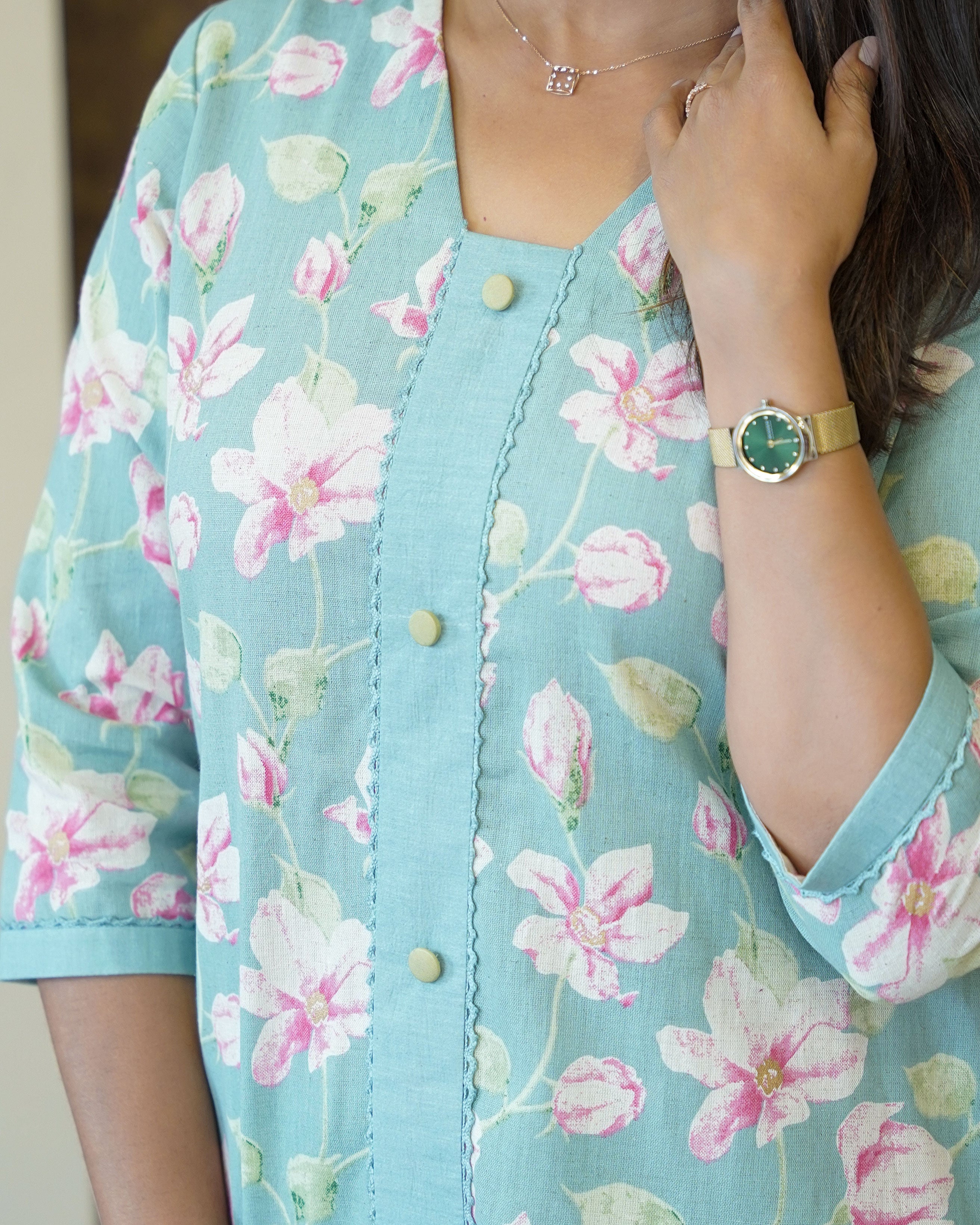 Load image into Gallery viewer, Pure Cotton Designer Kurti (Pre-Order)-1140