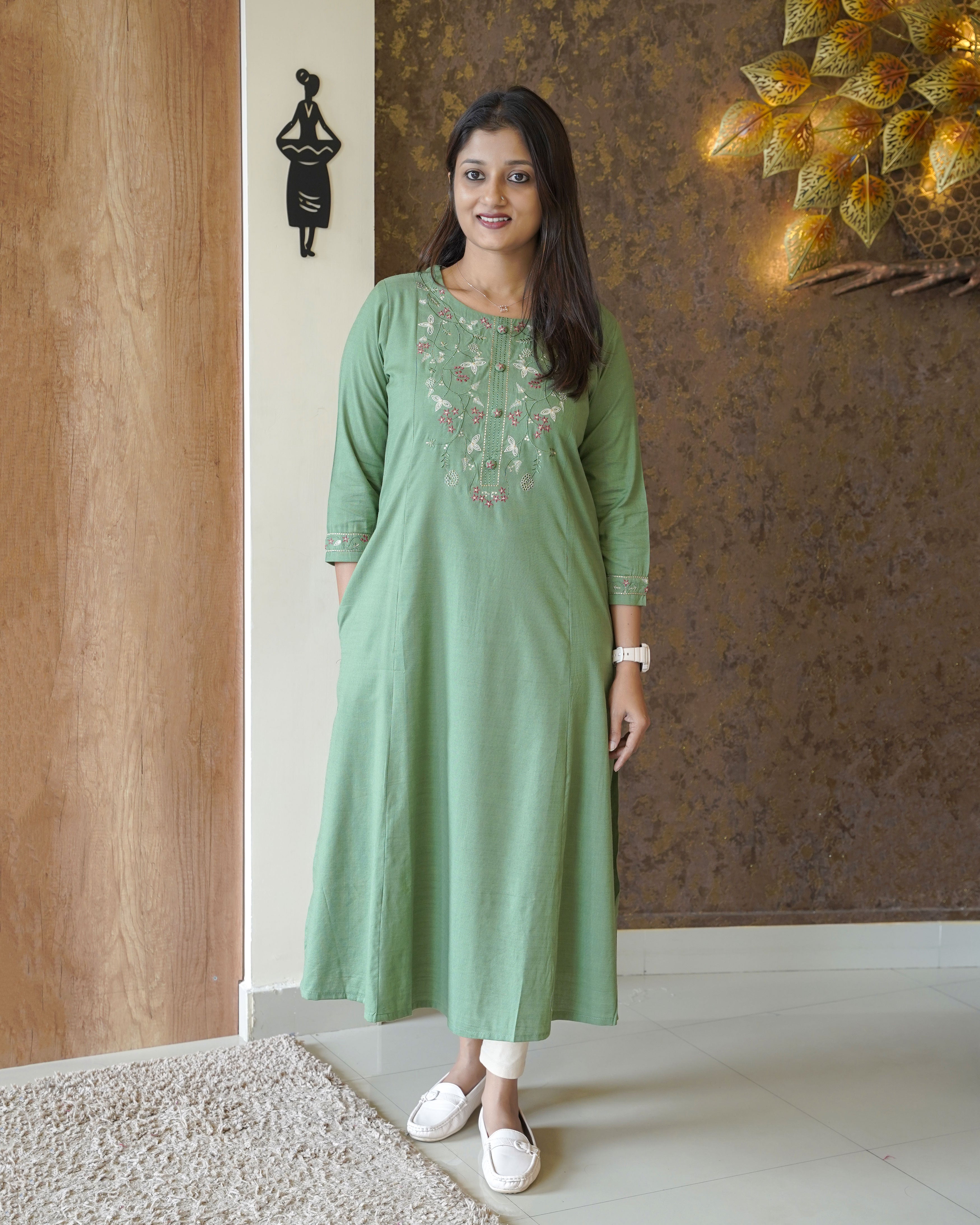 Load image into Gallery viewer, Pure Cotton Kurti-1261