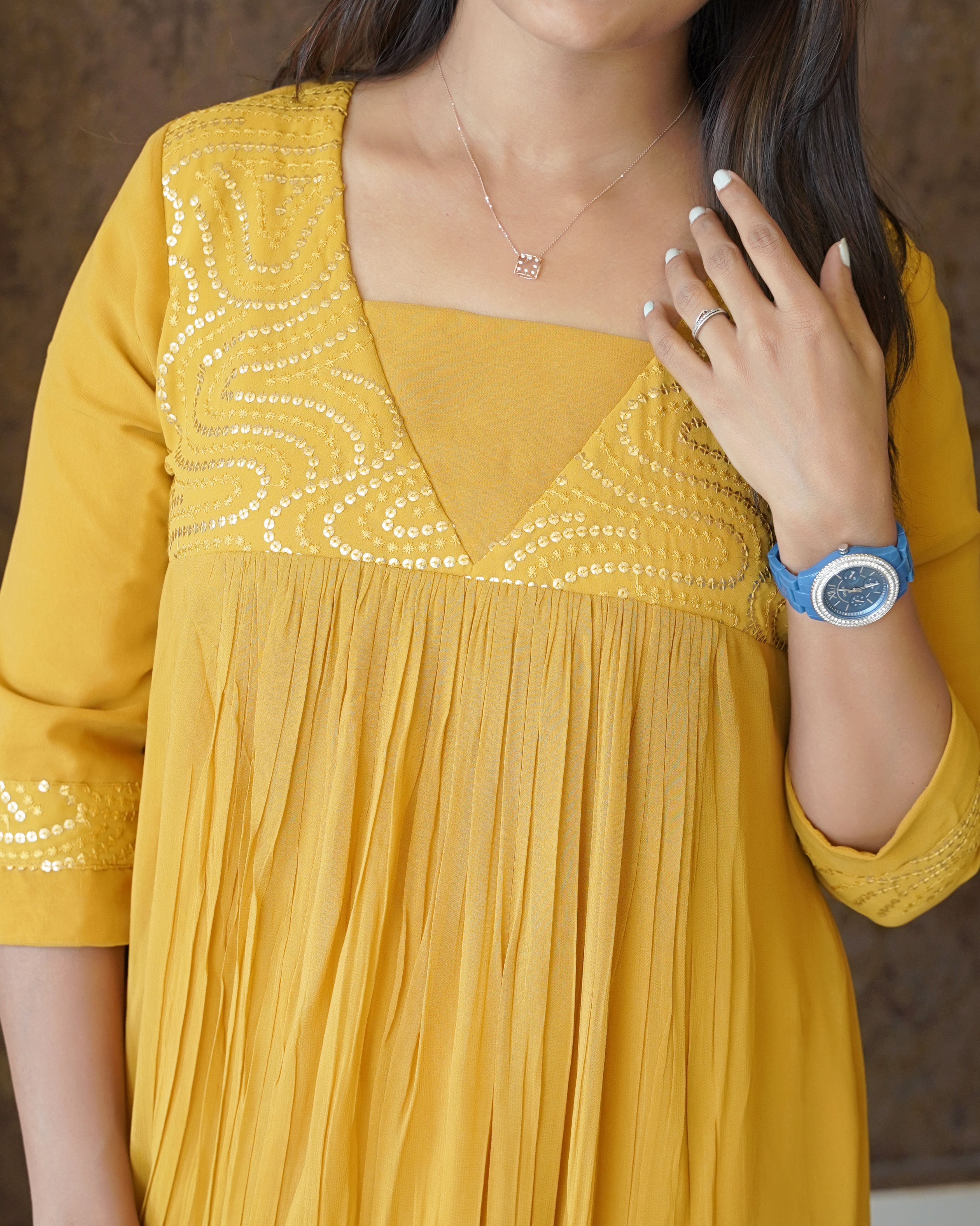 Load image into Gallery viewer, Georgette Designer Kurti (Pre-Order)-1317