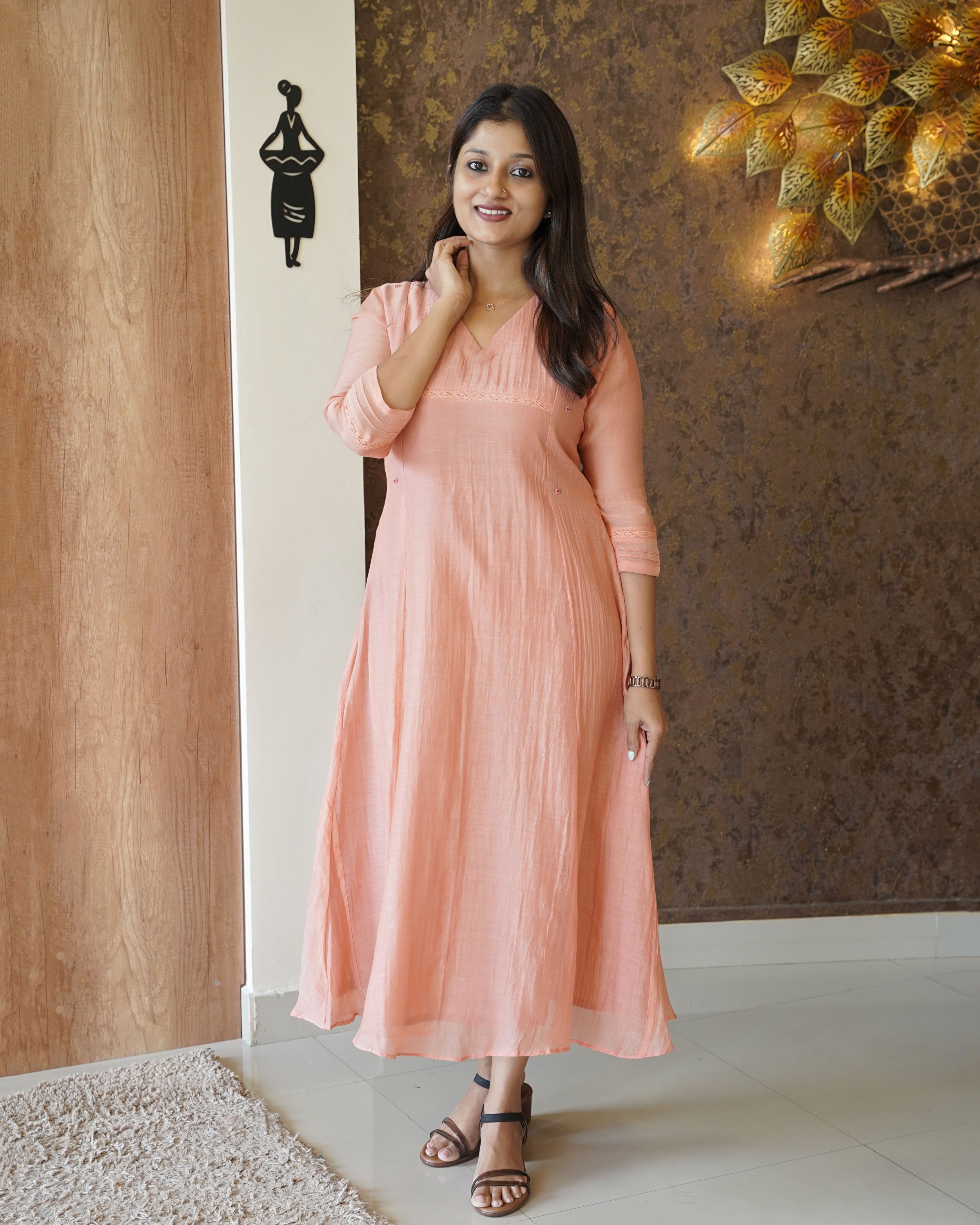 Load image into Gallery viewer, Mul Chanderi Designer Kurti (Pre-Order)-1414