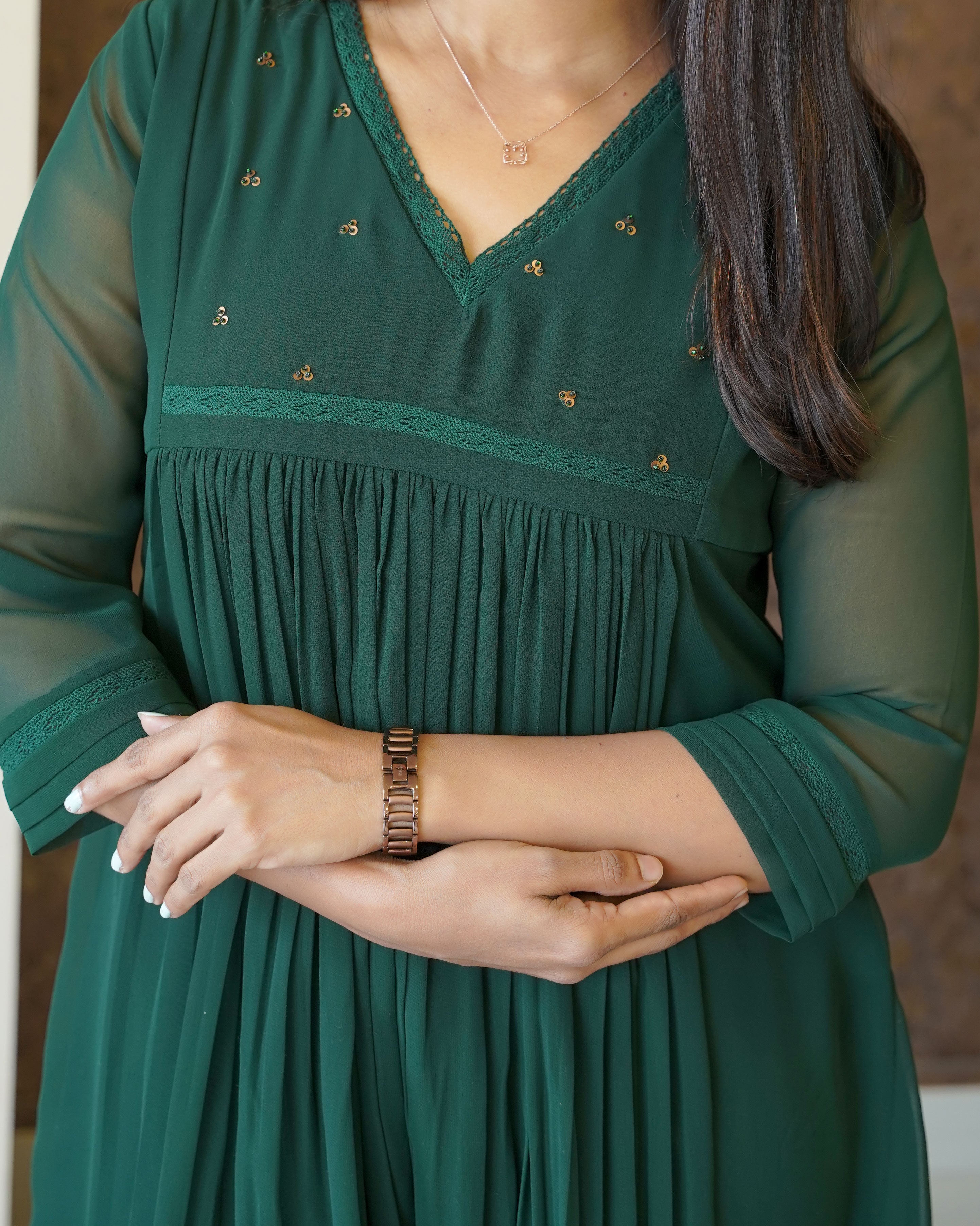 Load image into Gallery viewer, Georgette Designer Kurti(Pre-Order)-1406