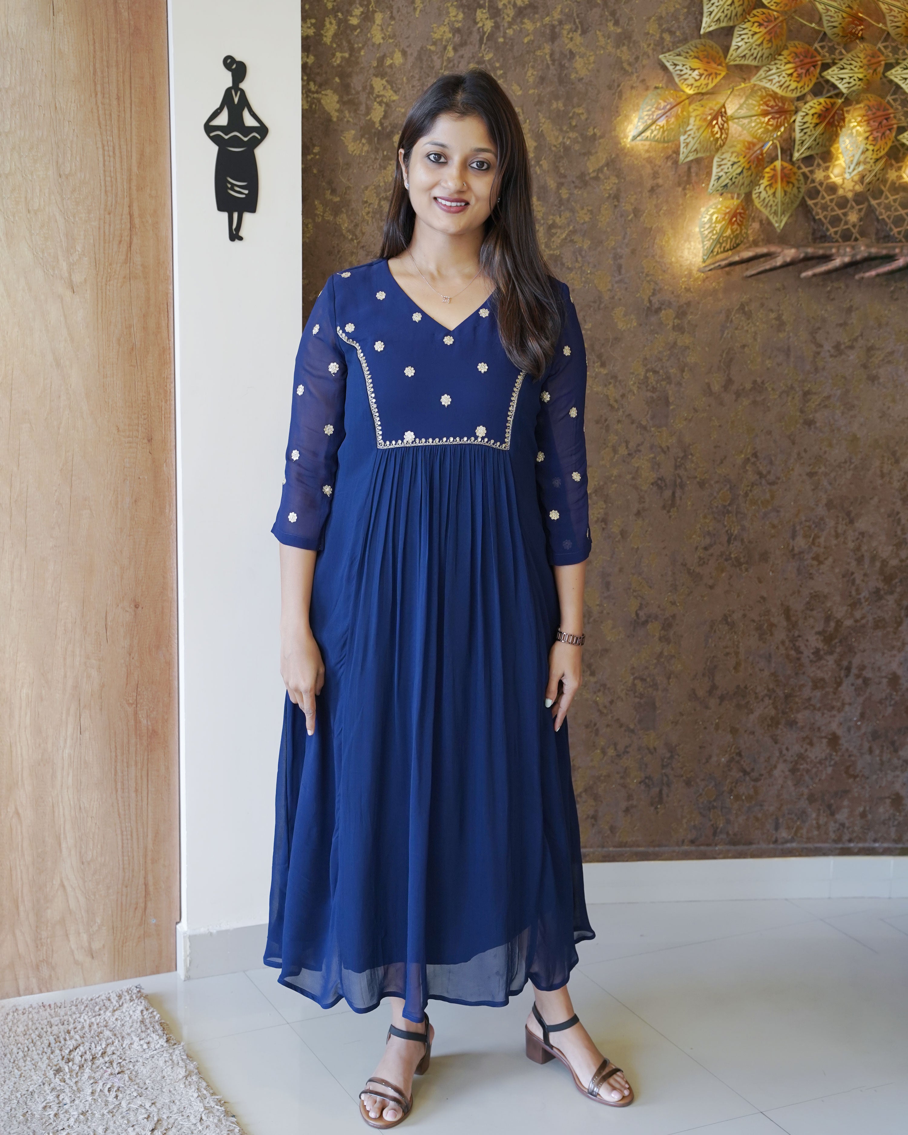 Load image into Gallery viewer, Georgette Designer Kurti(Pre-Order)-1412