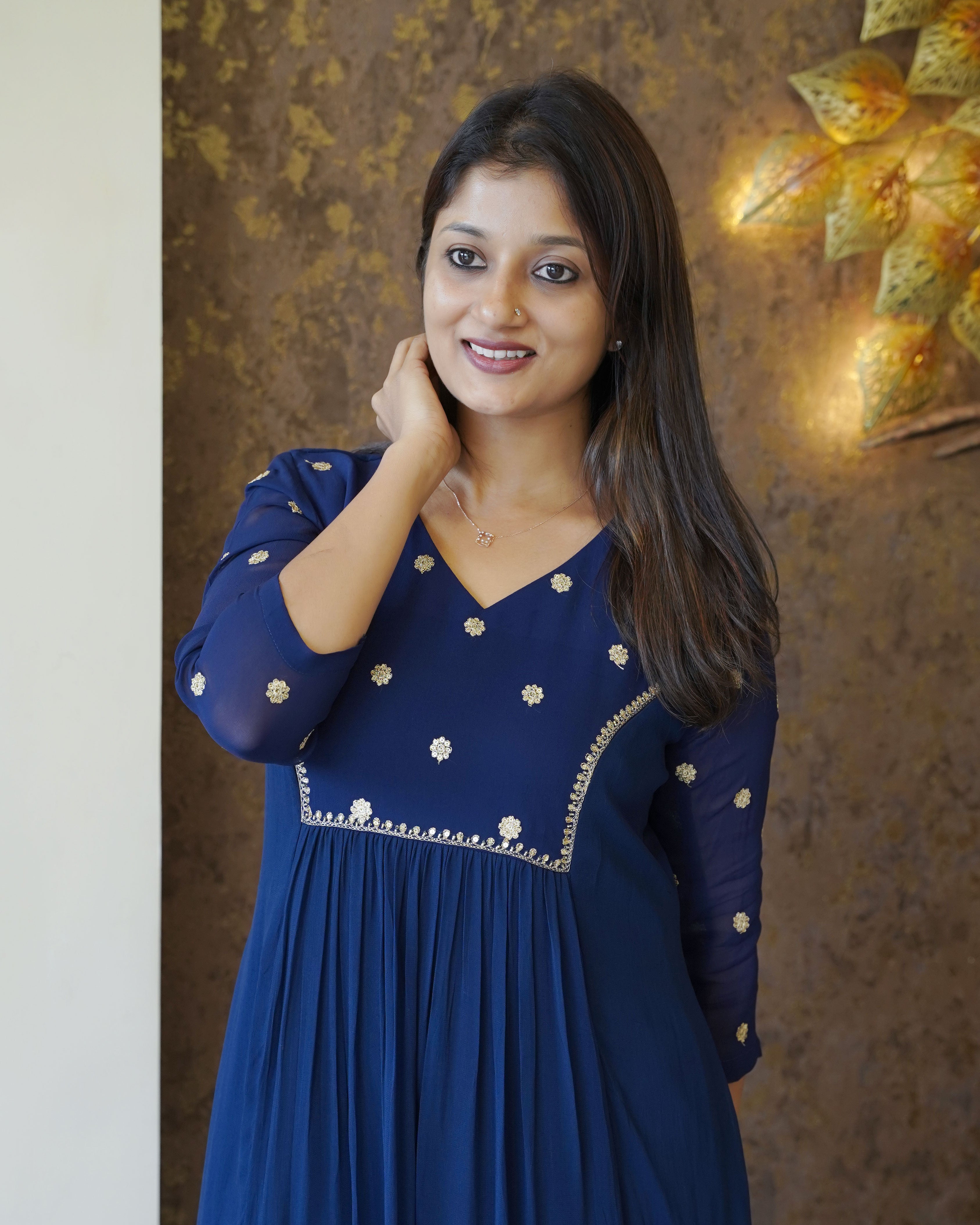 Load image into Gallery viewer, Georgette Designer Kurti(Pre-Order)-1412