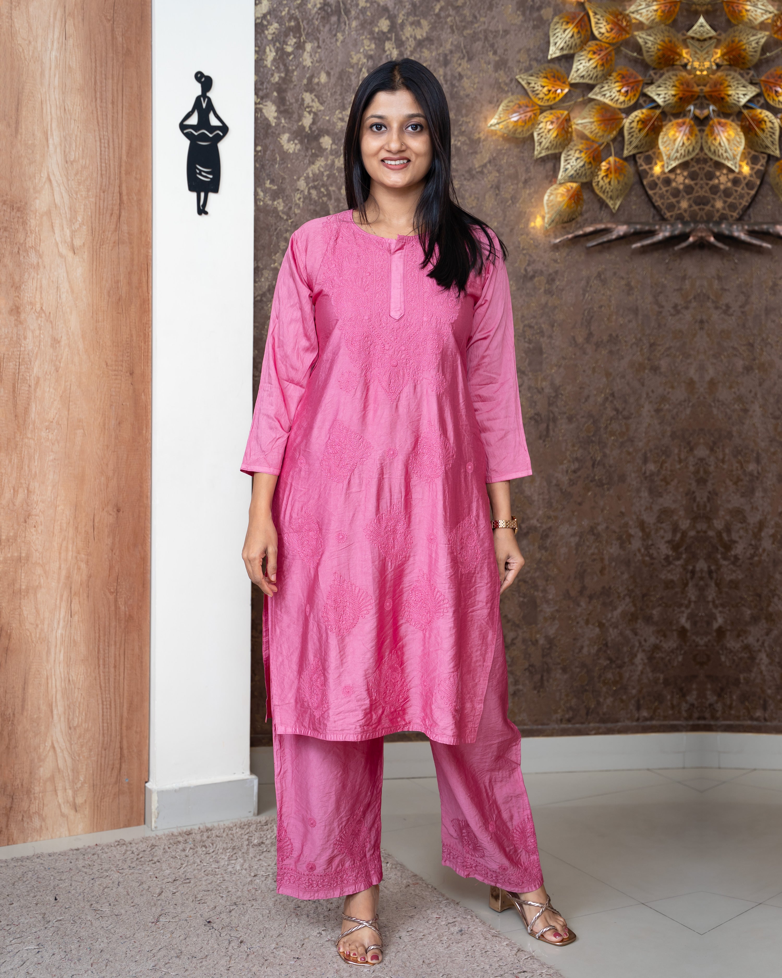 Load image into Gallery viewer, Crepe Silk Co-Ord Set-5921