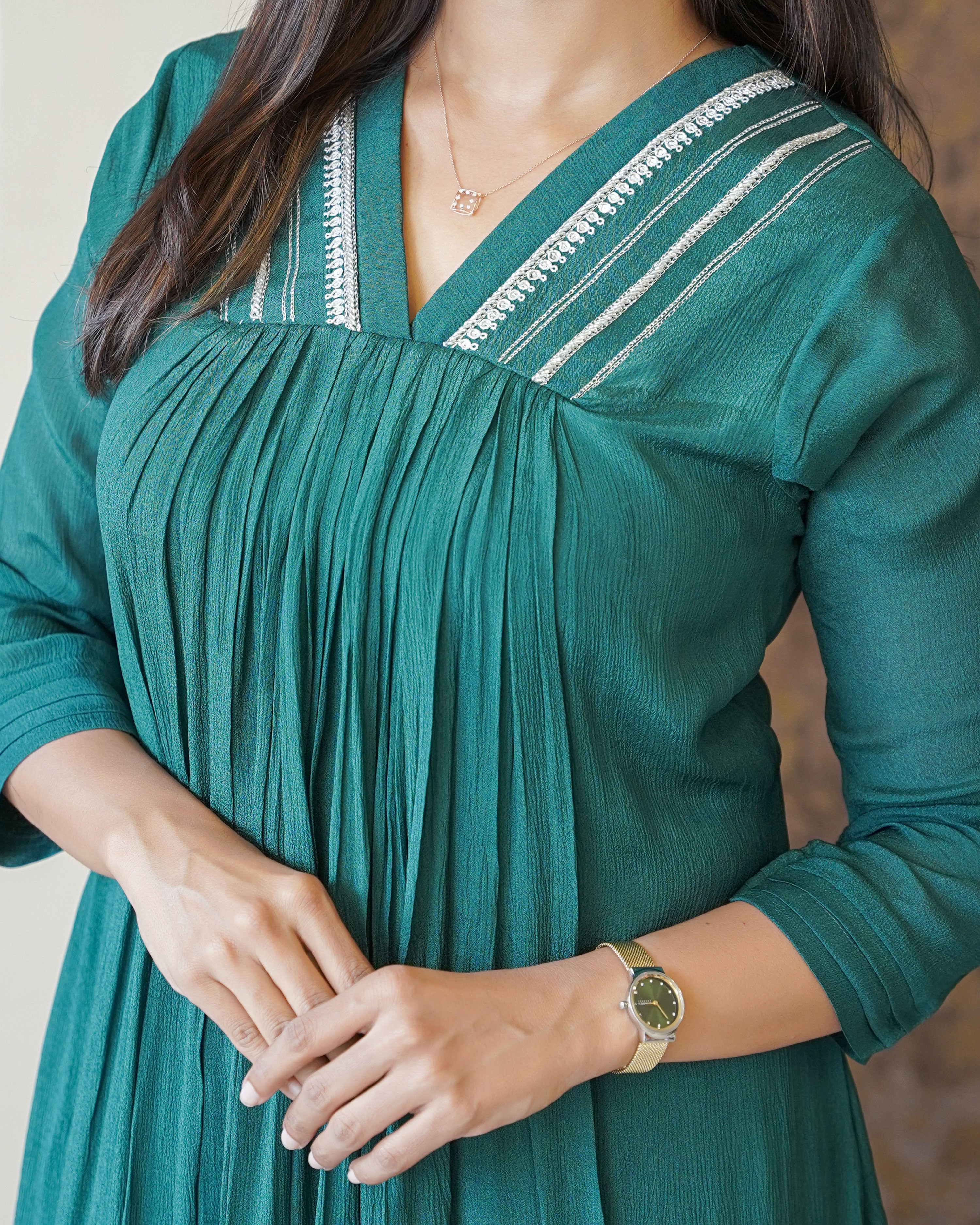 Load image into Gallery viewer, Chinnon Chiffon Designer Kurti( Pre-Order)-1471