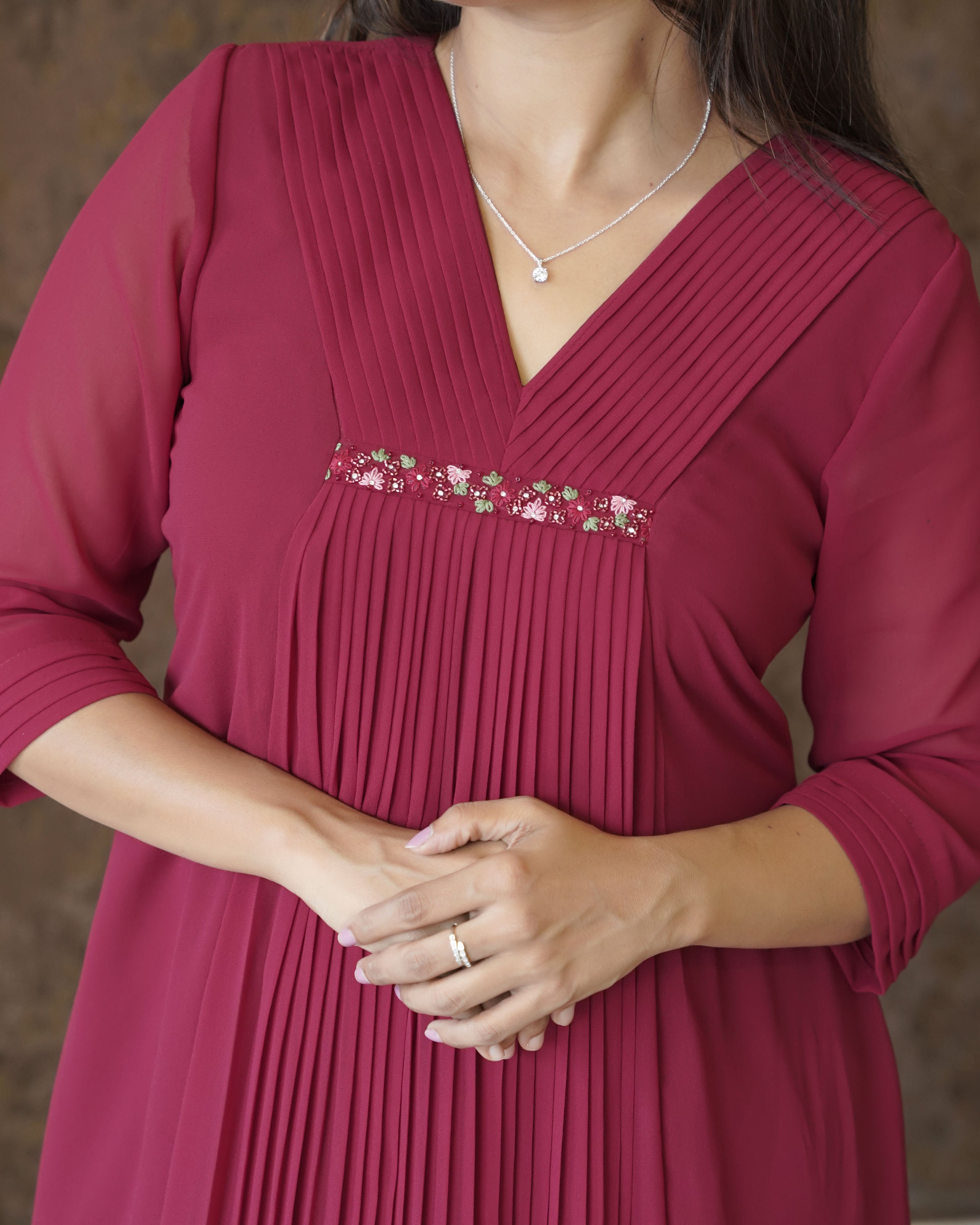 Load image into Gallery viewer, Georgette Designer Kurti(Pre-Order)-1622