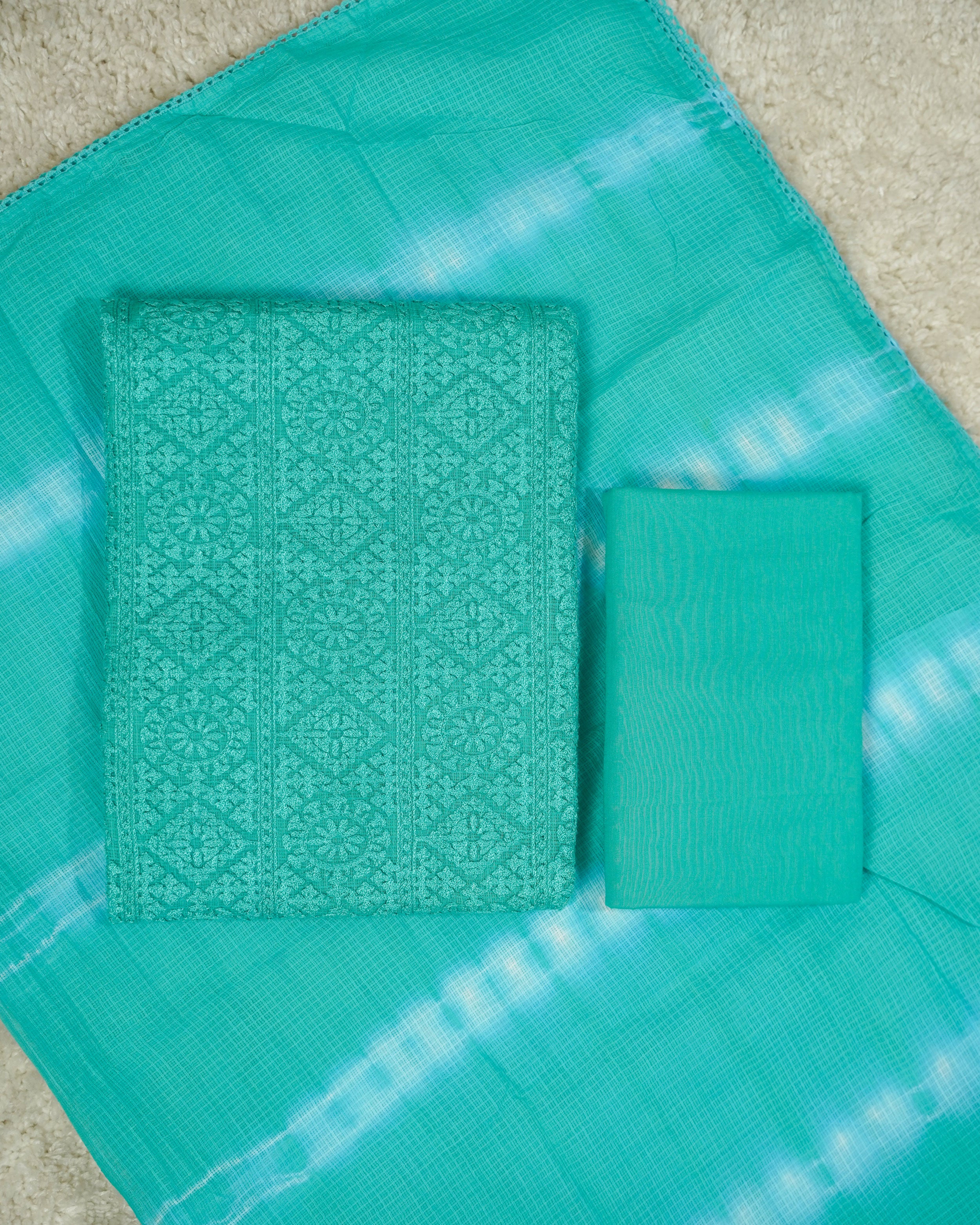 Load image into Gallery viewer, Kota Doria Unstitched Suit-1786