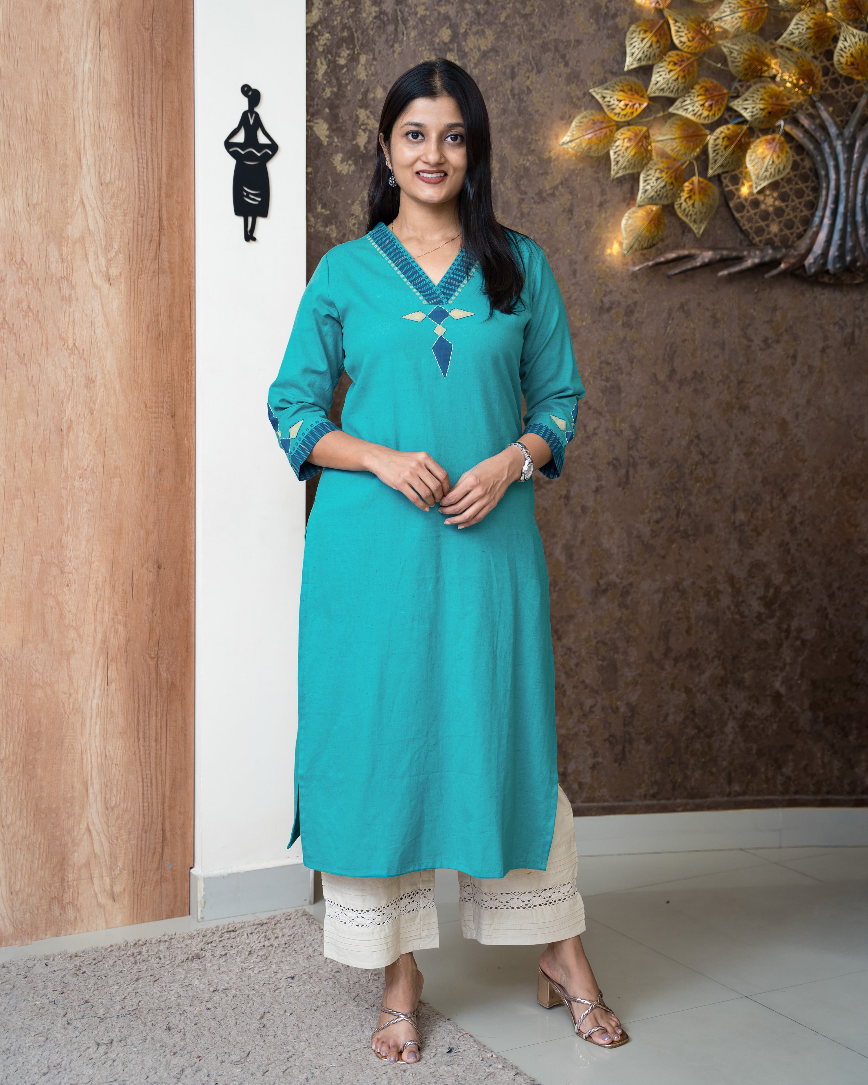 Load image into Gallery viewer, Cotton Kurti-6166
