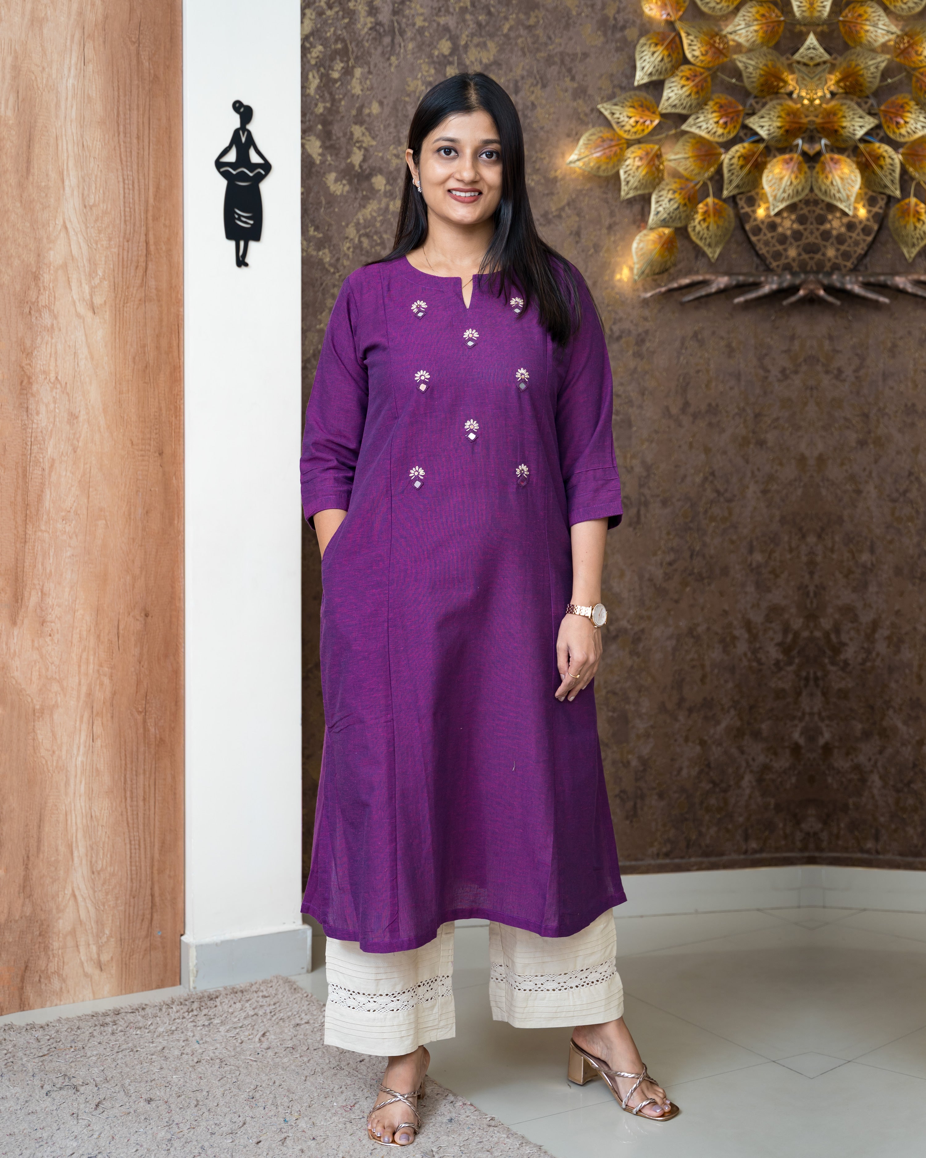 Load image into Gallery viewer, Cotton Kurti-6177