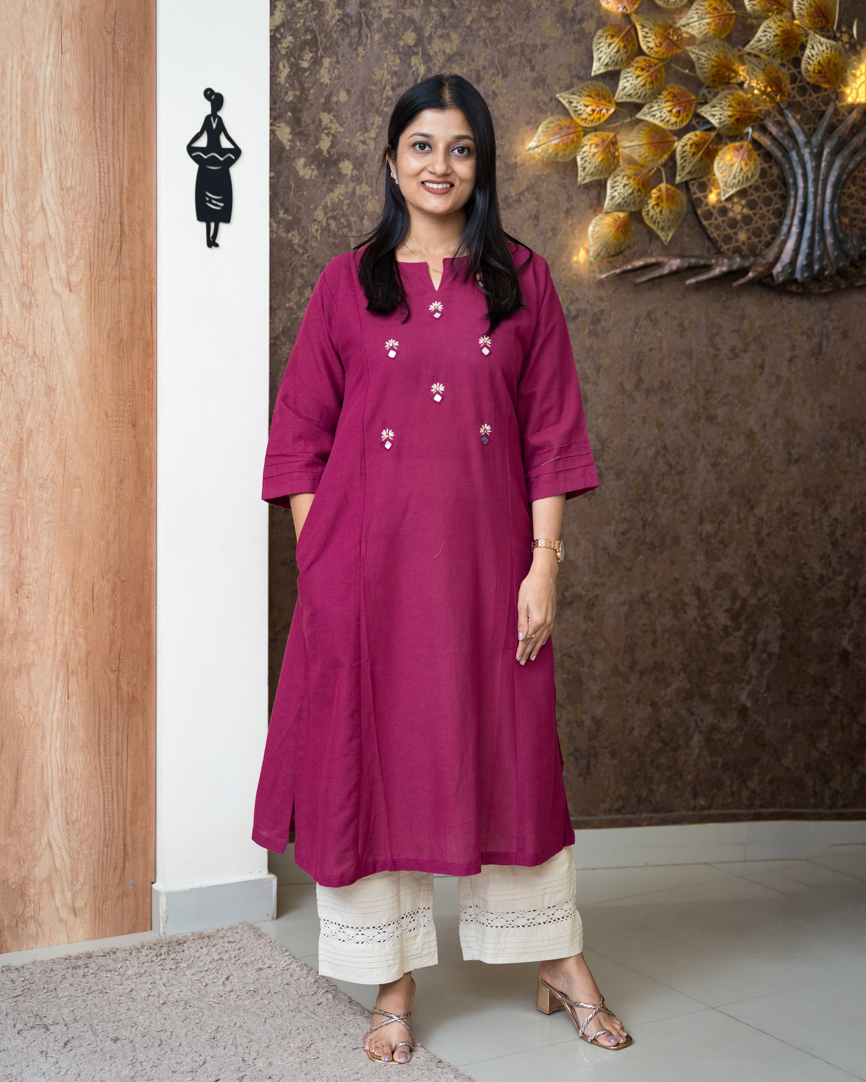 Load image into Gallery viewer, Cotton Kurti-6177