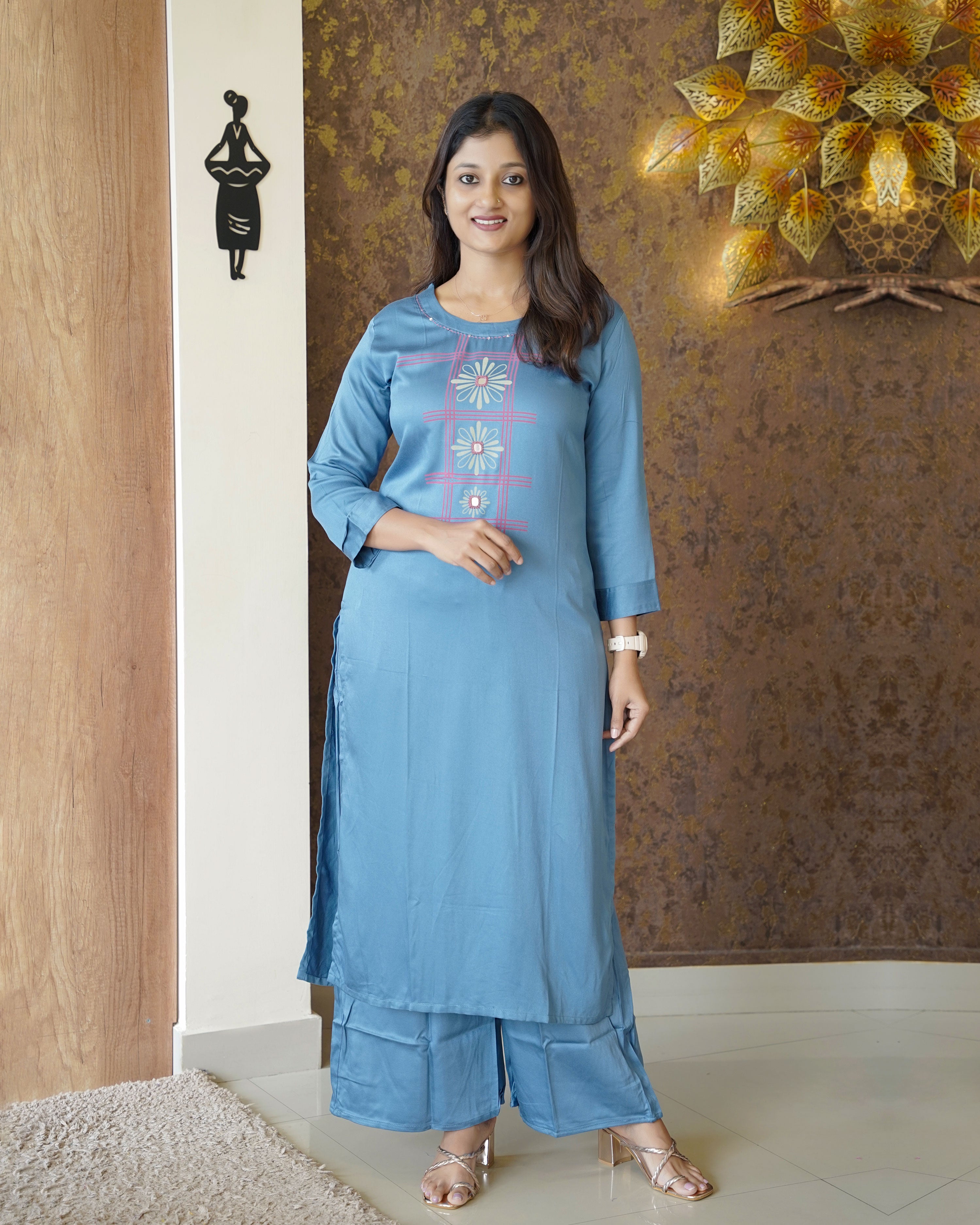 Load image into Gallery viewer, Modal Cotton Co-ord Set-1914