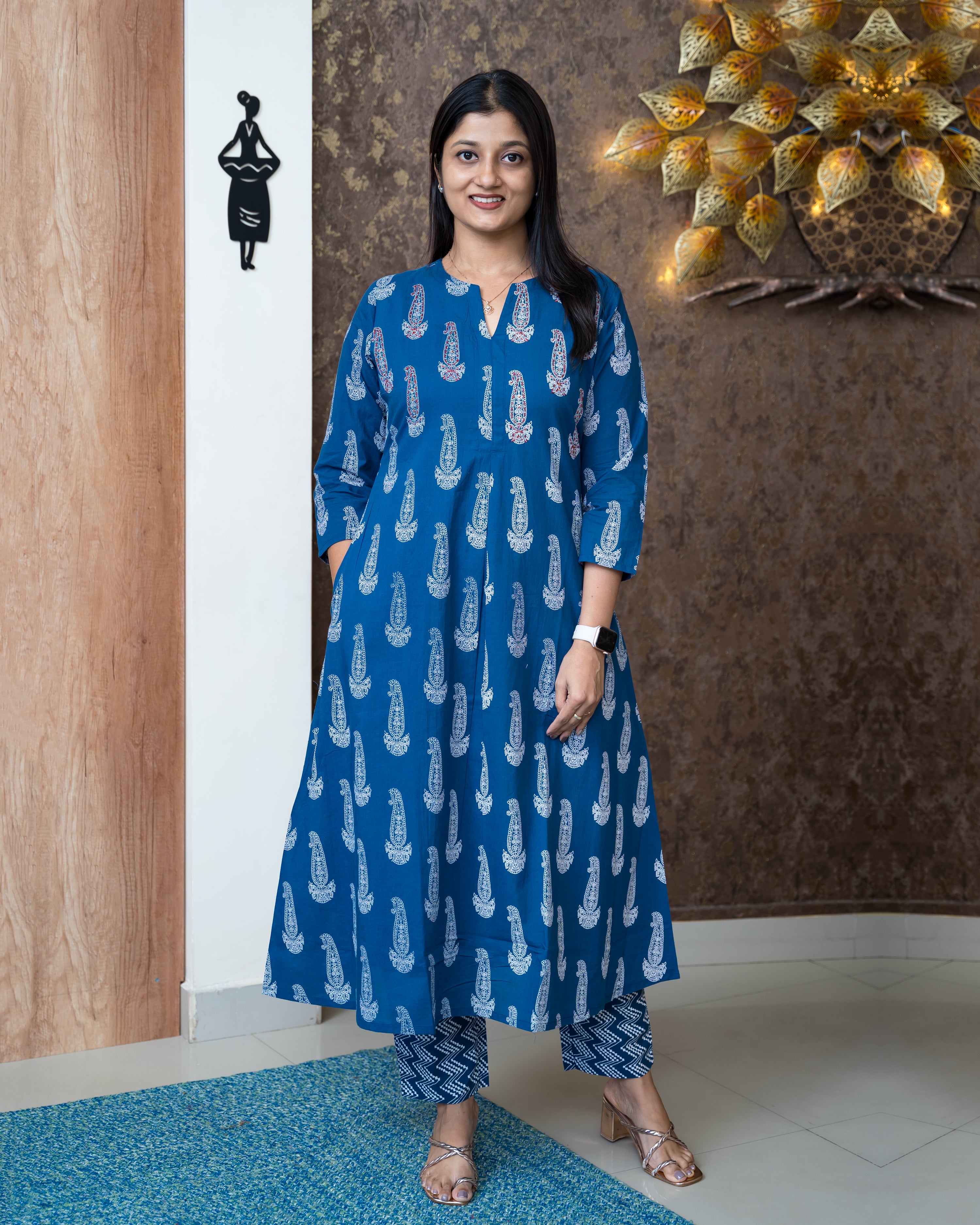 Load image into Gallery viewer, Cotton Co-ord Set :- 6248