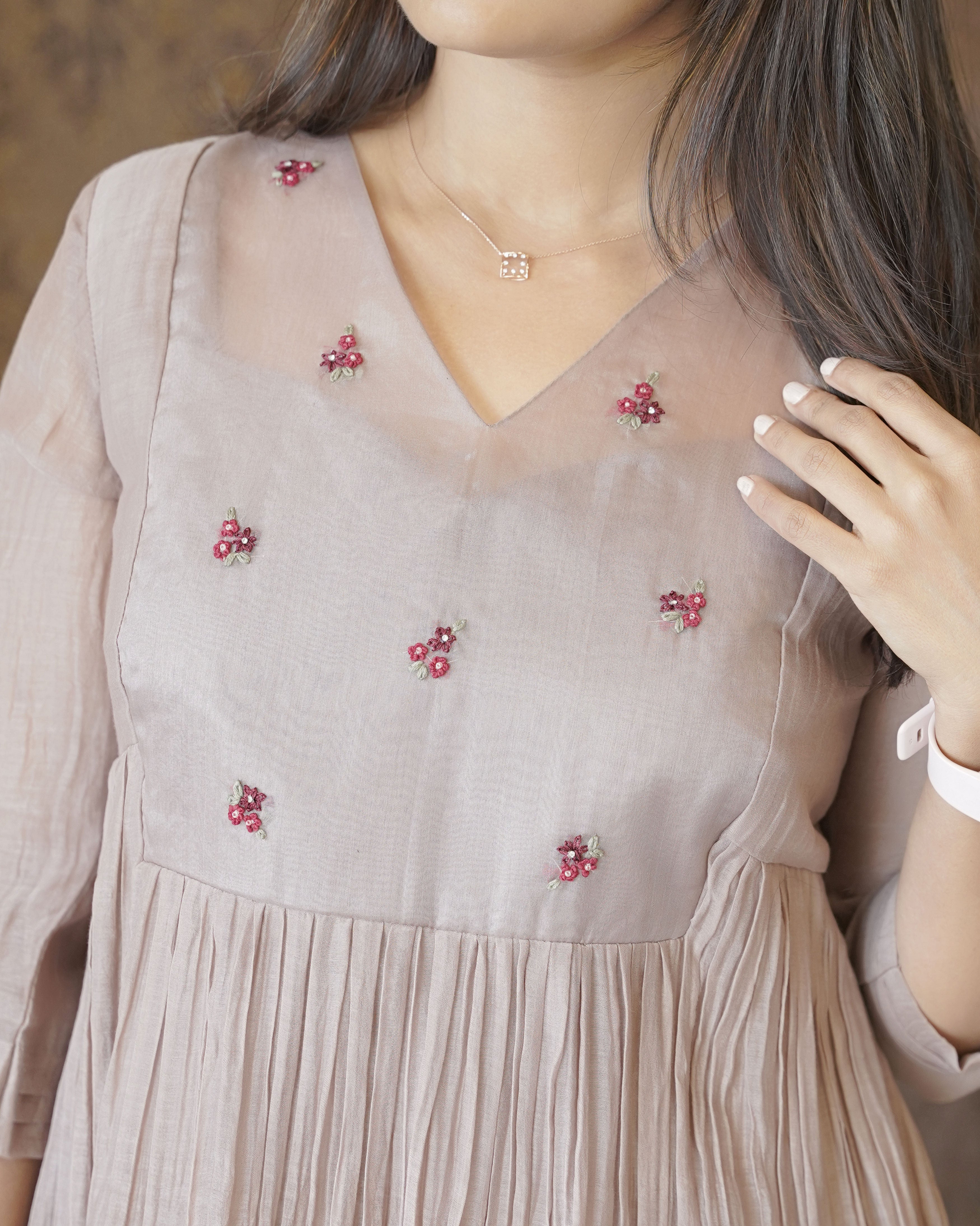 Load image into Gallery viewer, Mul Chanderi Designer Kurti (Pre-Order)-2059