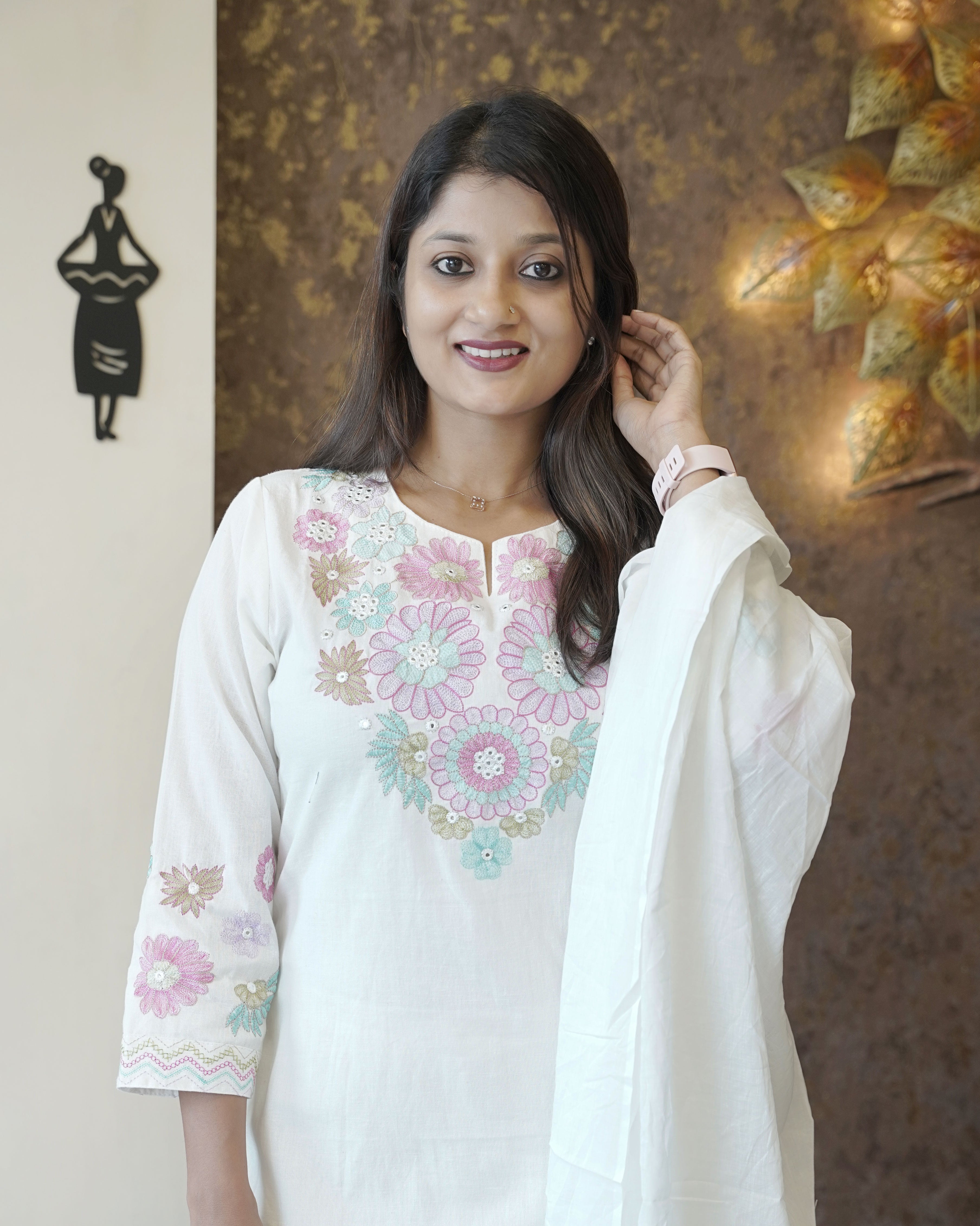 Load image into Gallery viewer, Pure Cotton Kurti Set-2077