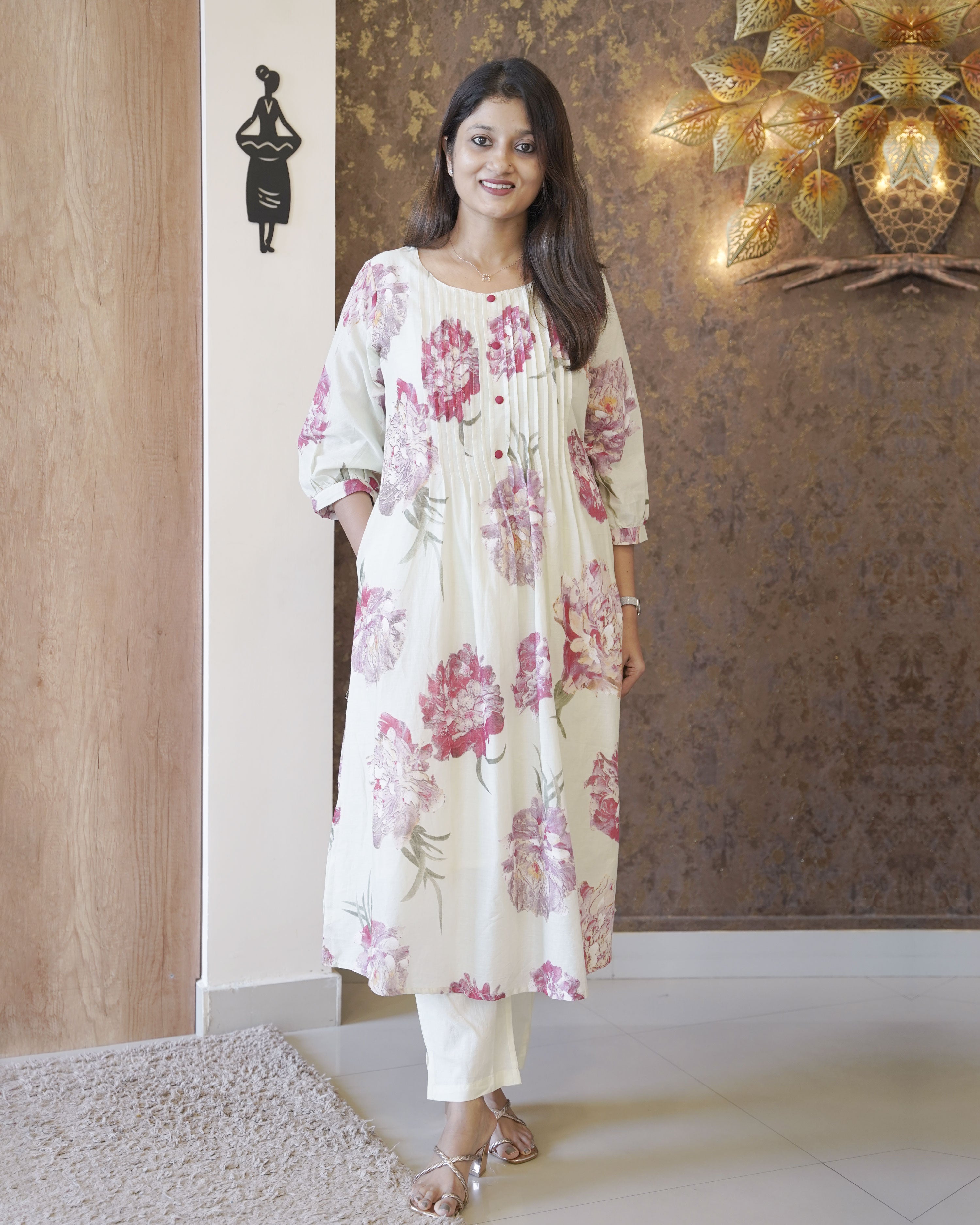 Load image into Gallery viewer, Pure Mul Cotton Co-Ord Set- 2410