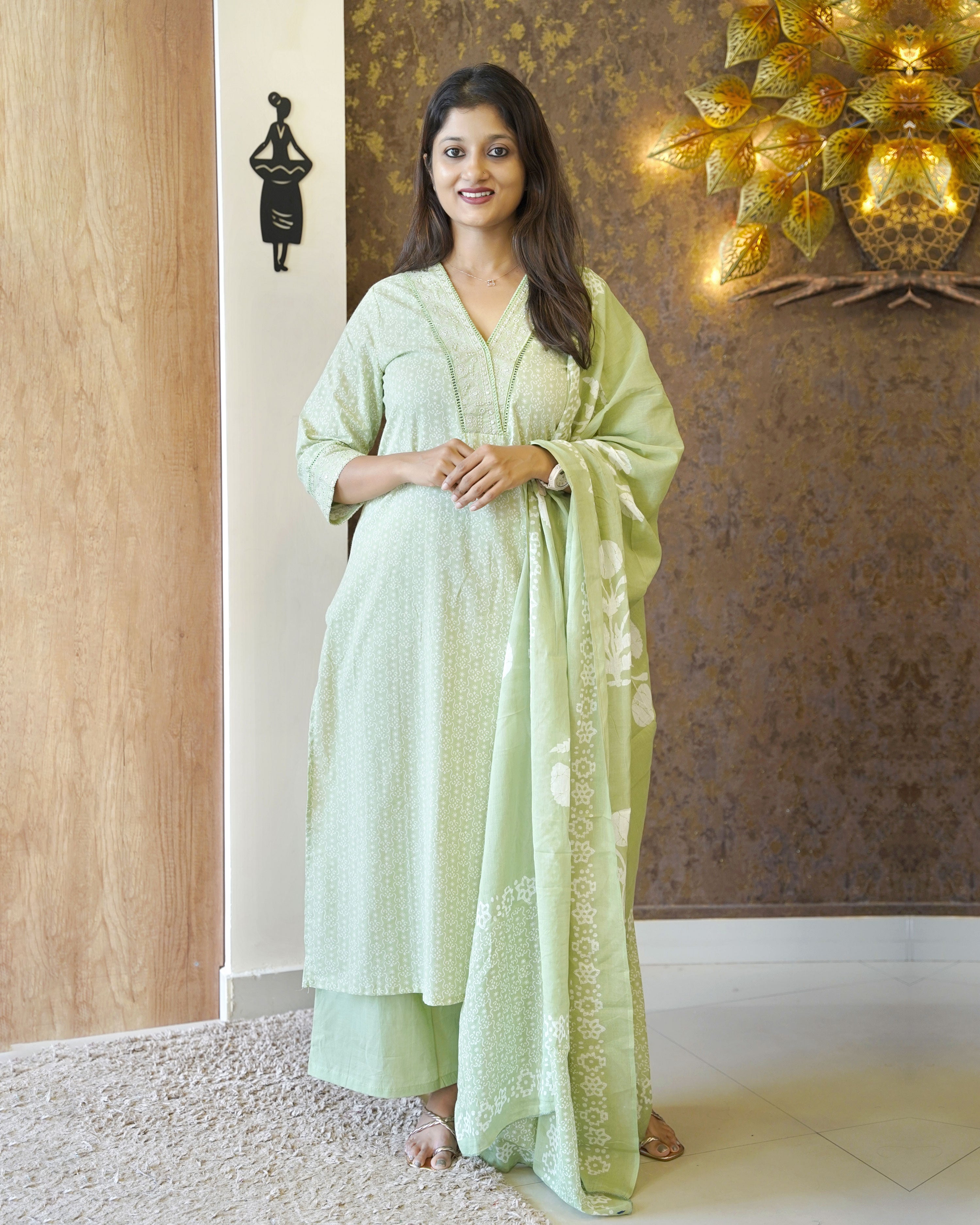 Load image into Gallery viewer, Pure Cotton Kurti Set - 2476