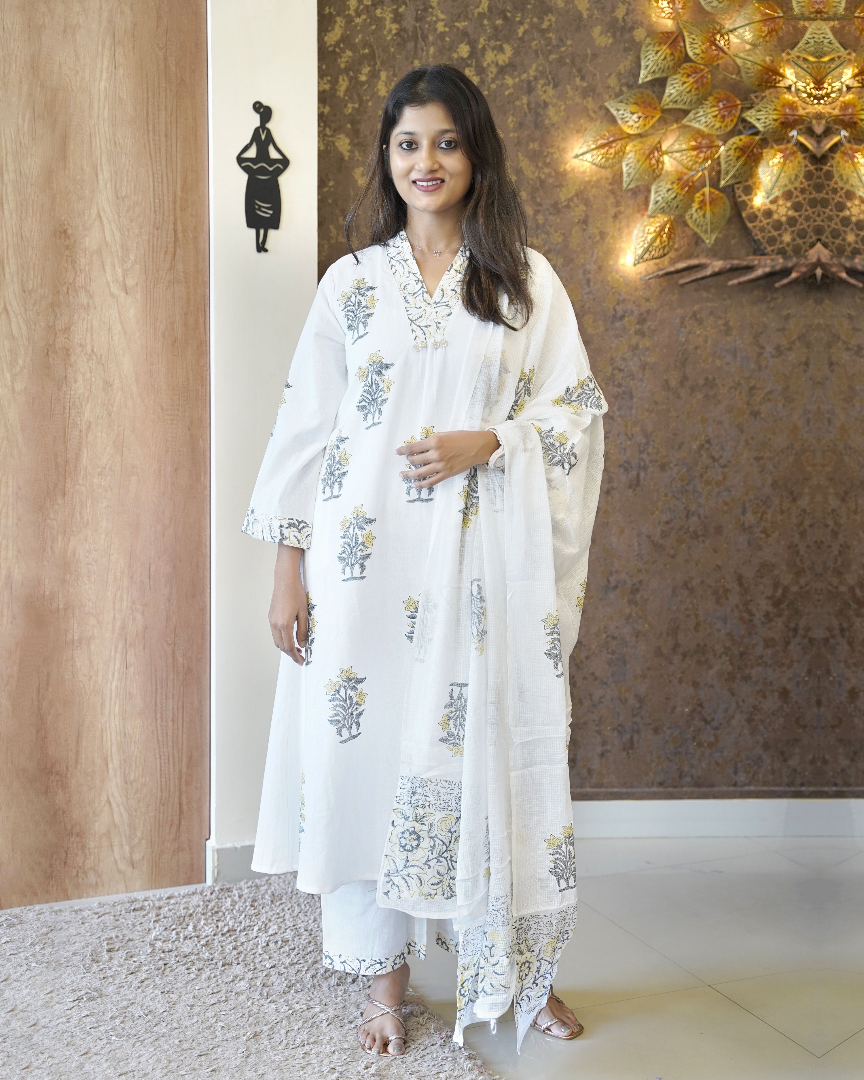 Load image into Gallery viewer, Pure Cotton Kurti Set -2478