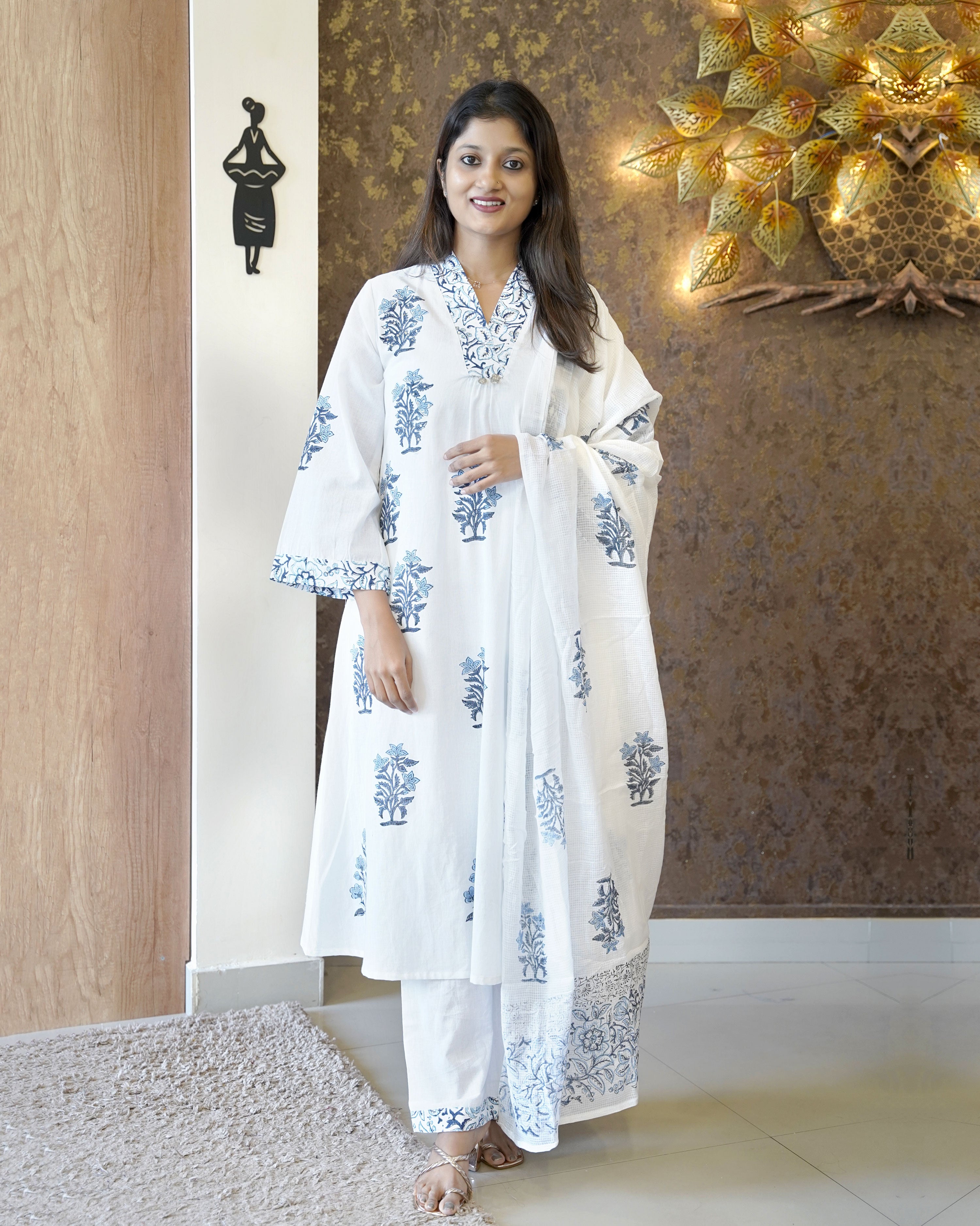 Load image into Gallery viewer, Pure Cotton Kurti Set -2478