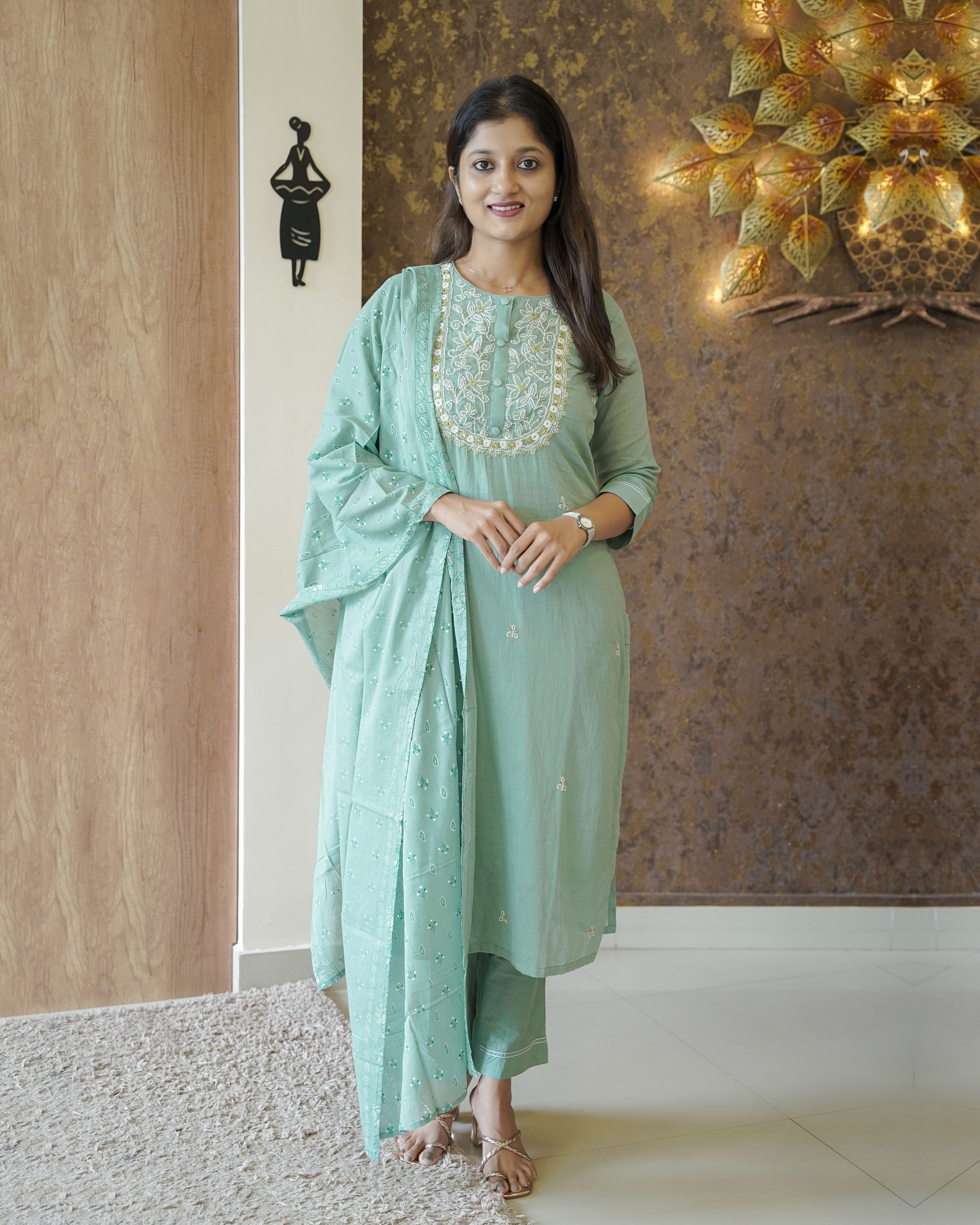 Load image into Gallery viewer, Mul Cotton Kurti Set-2558