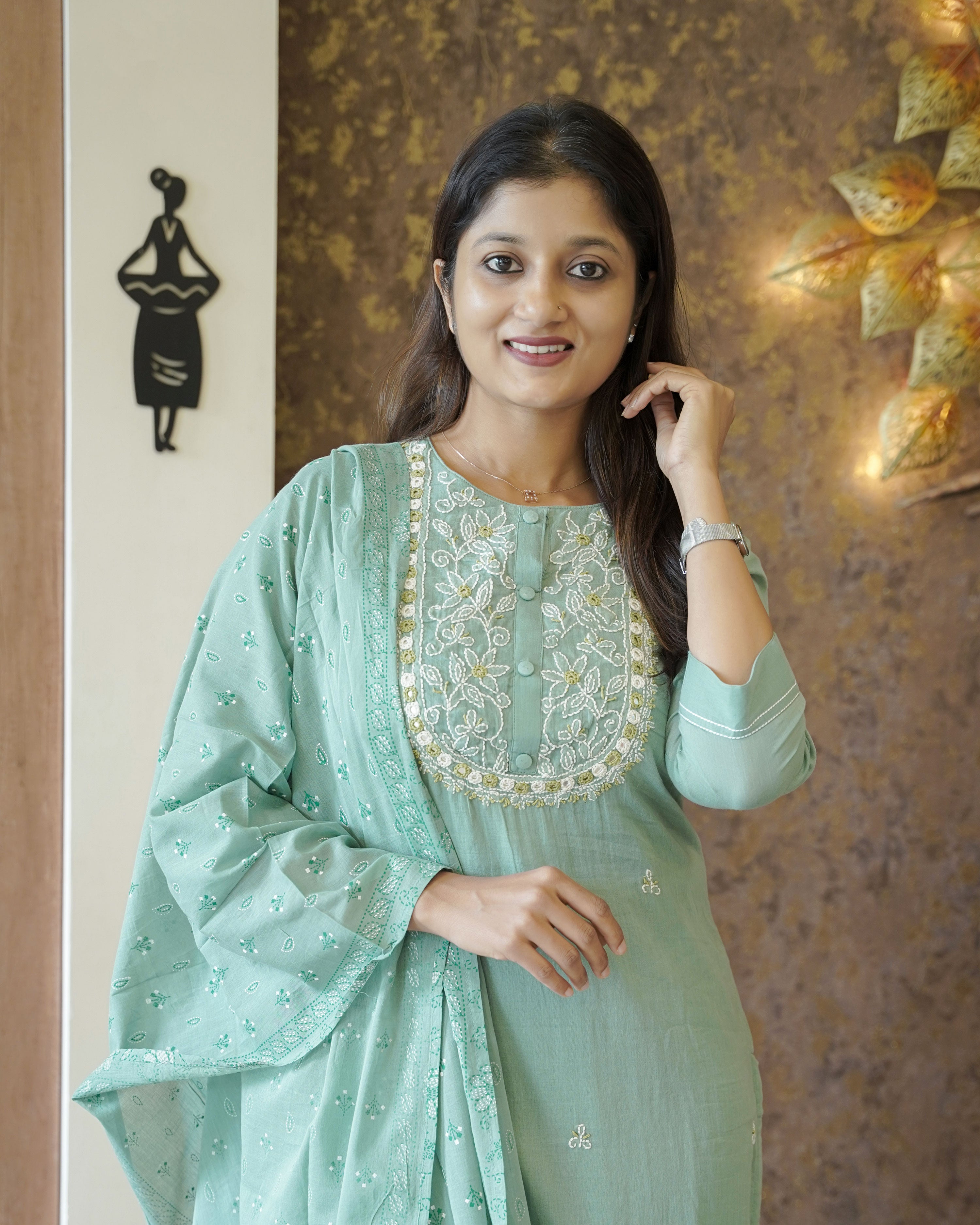 Load image into Gallery viewer, Mul Cotton Kurti Set-2558