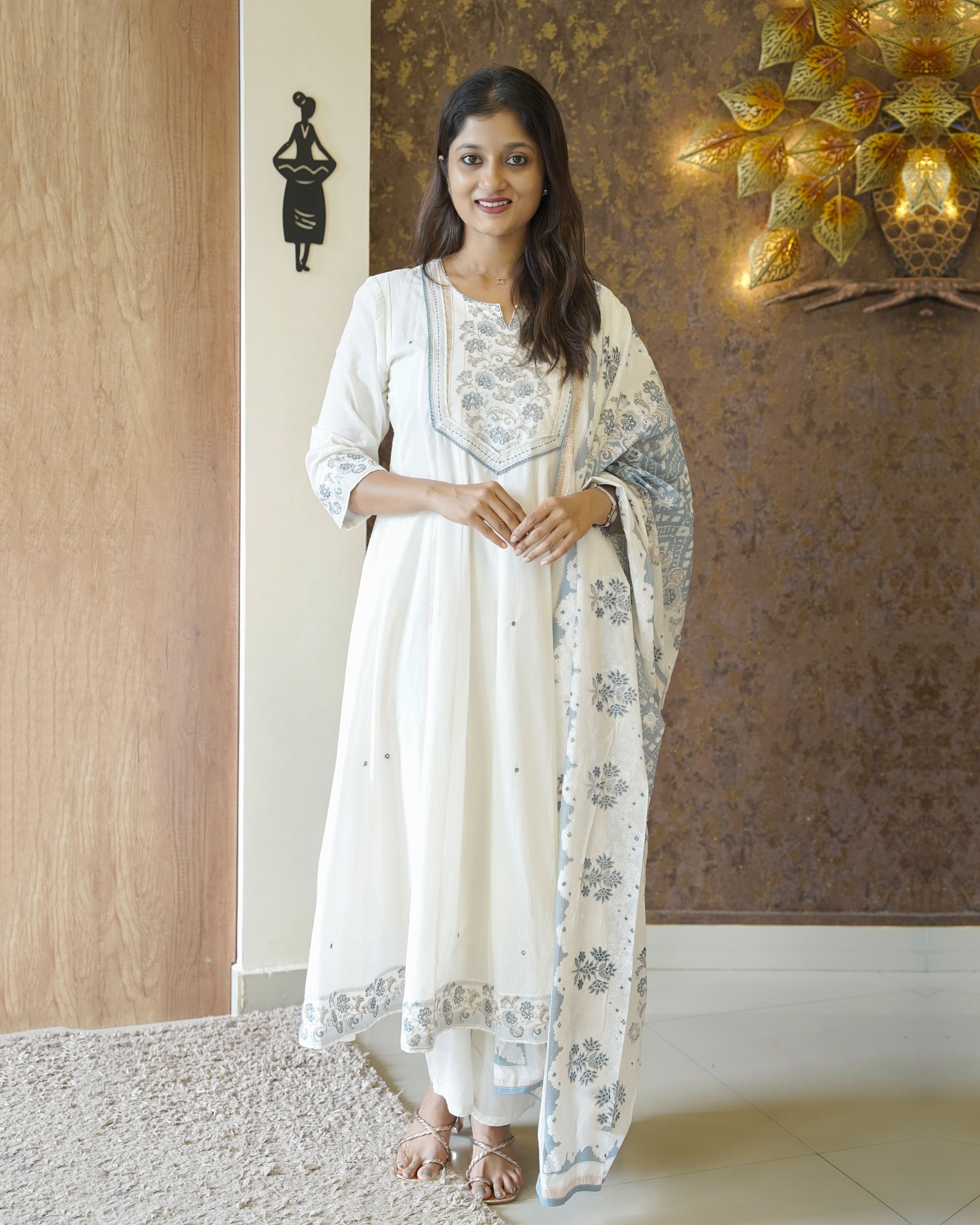 Load image into Gallery viewer, Pure Cotton Kurti Set- 2557