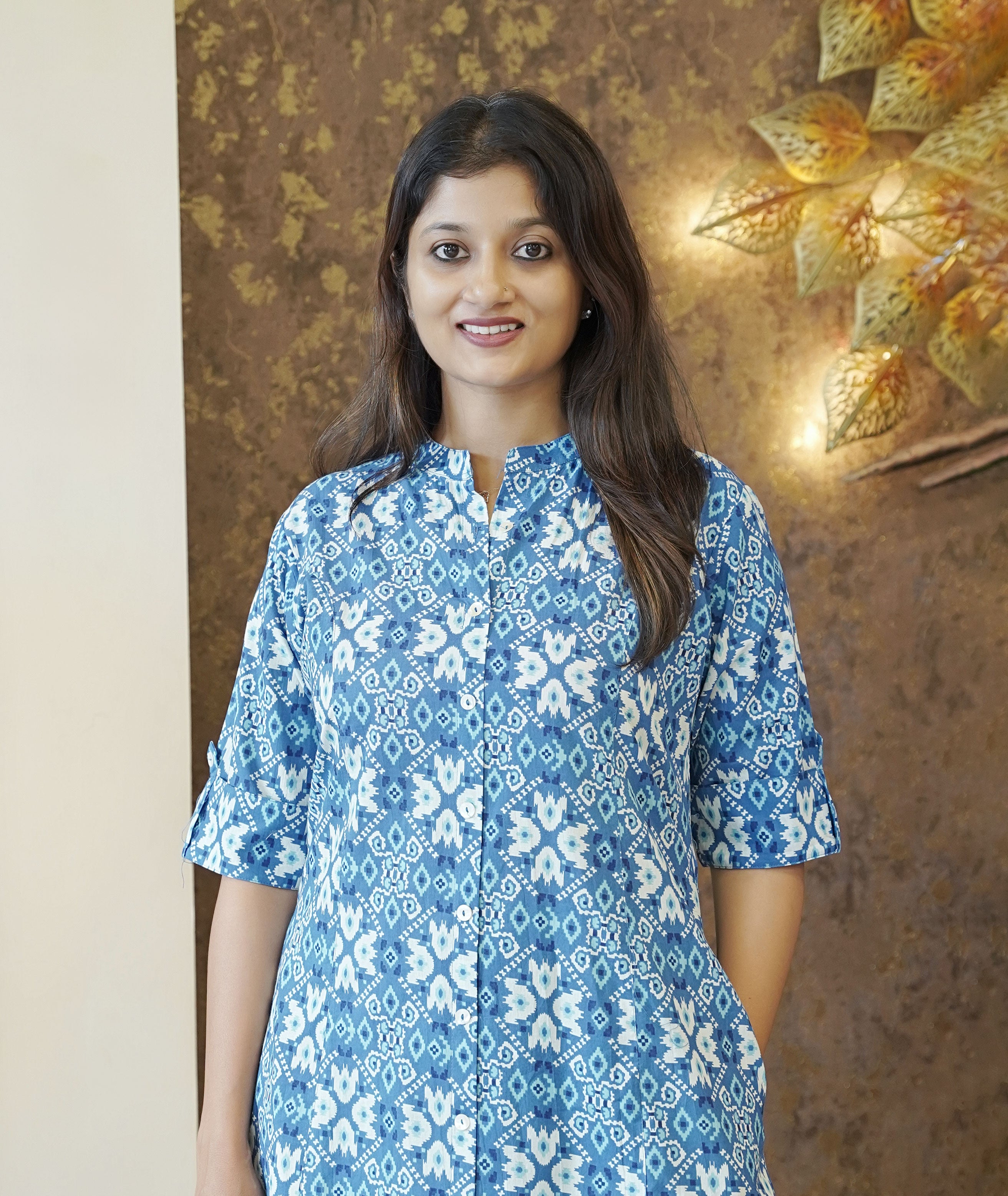 Load image into Gallery viewer, Printed Cotton Co-Ord Set- 2583