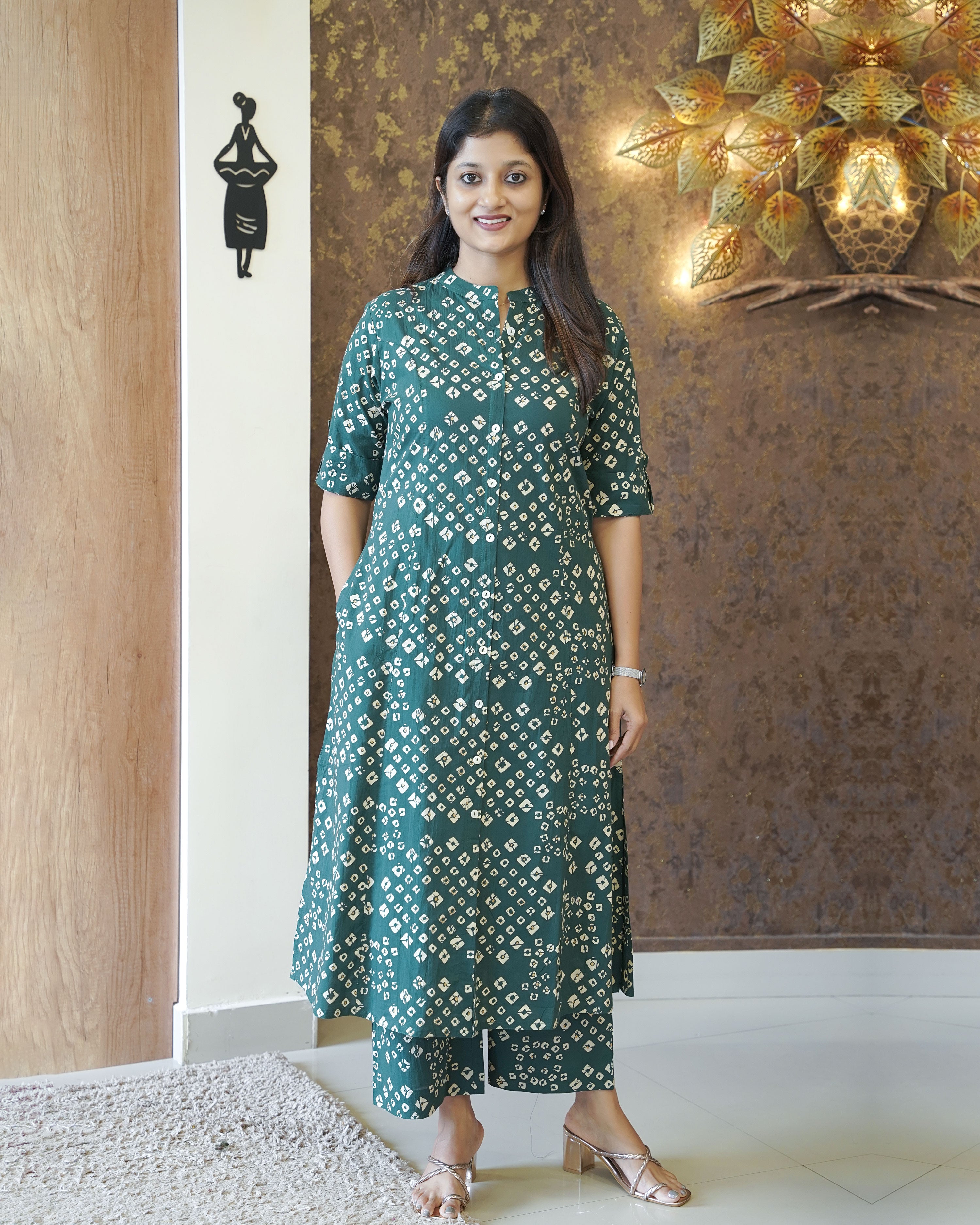 Load image into Gallery viewer, Printed Cotton Co-Ord Set- 2583