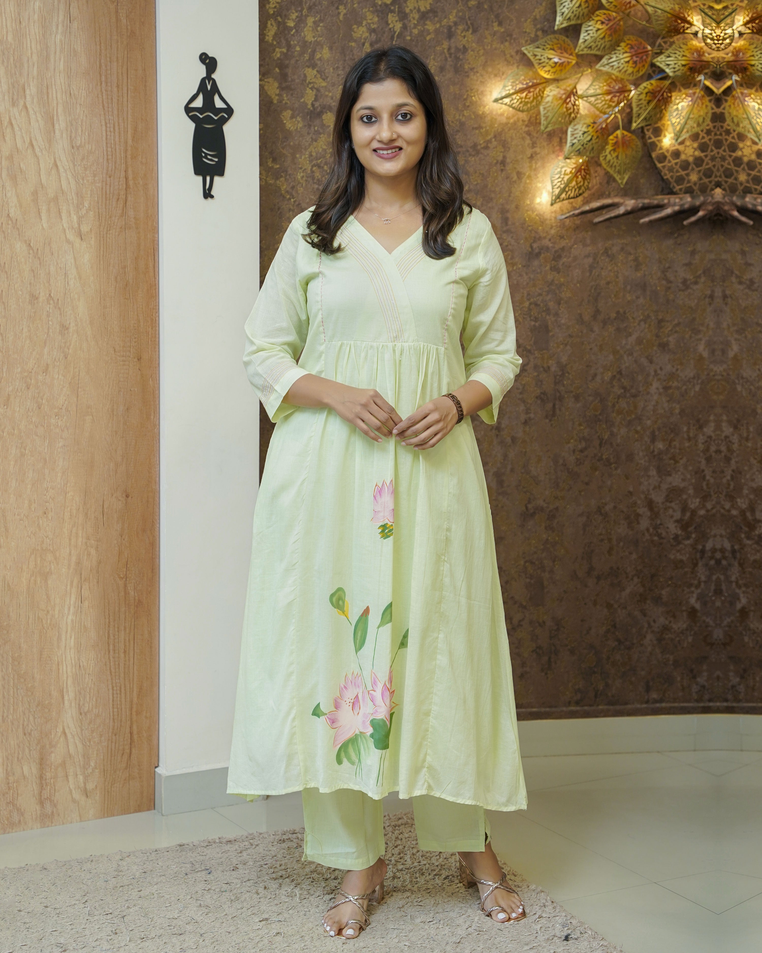 Load image into Gallery viewer, Pure Mul Cotton Co-Ord Set-2741