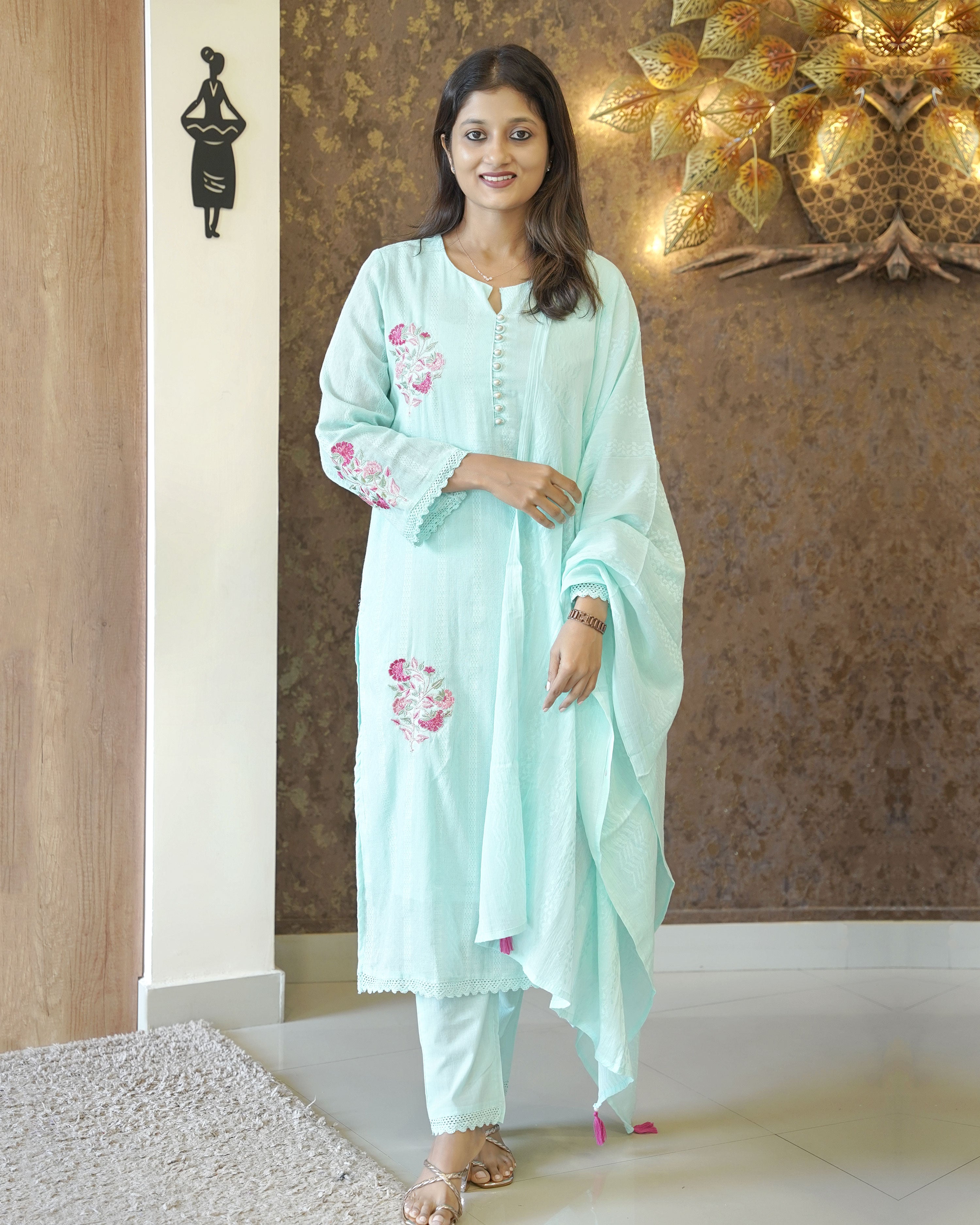 Load image into Gallery viewer, Pure Cotton Kurti Set-2829