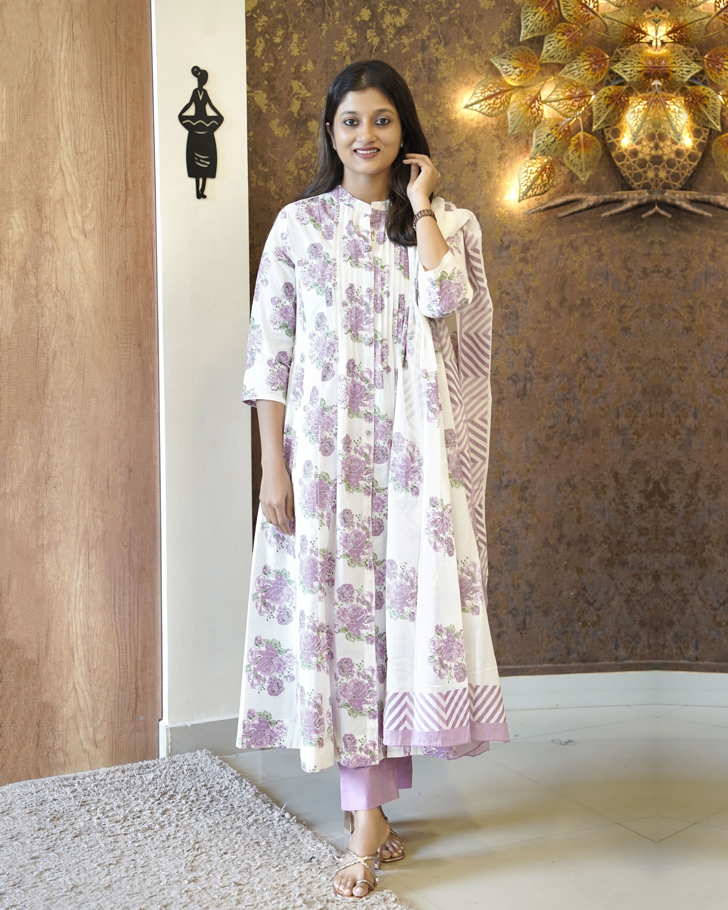 Load image into Gallery viewer, Cotton Kurti Set-2830