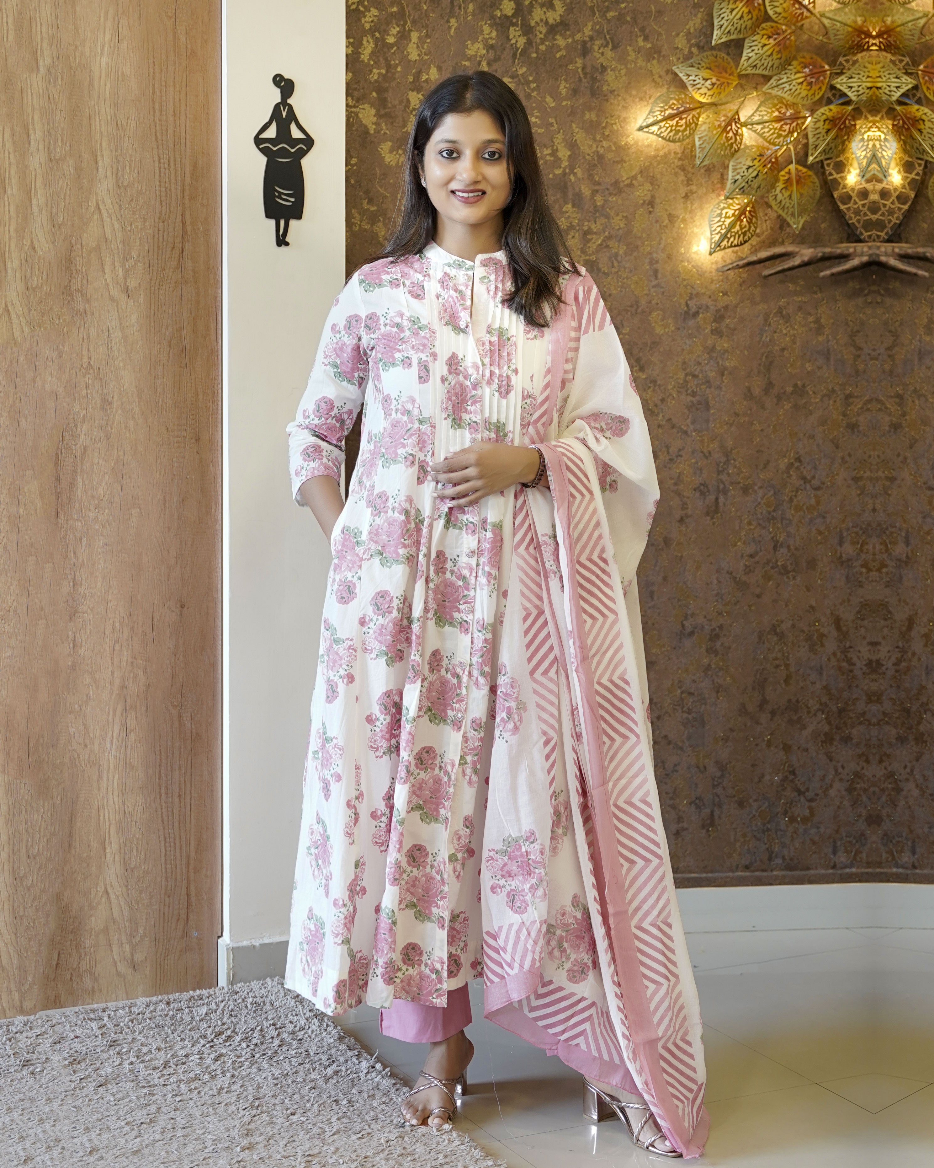 Load image into Gallery viewer, Cotton Kurti Set-2830