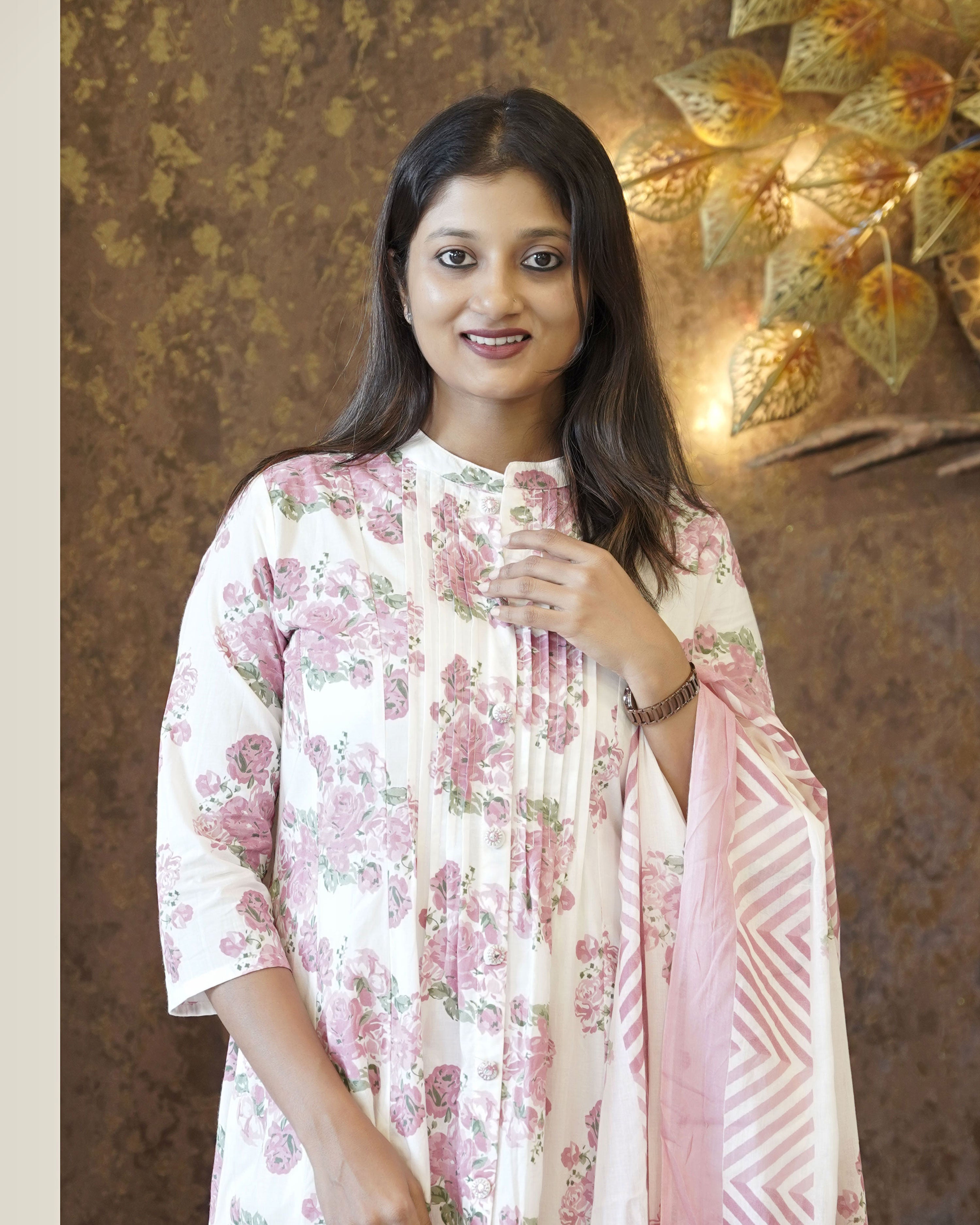 Load image into Gallery viewer, Cotton Kurti Set-2830