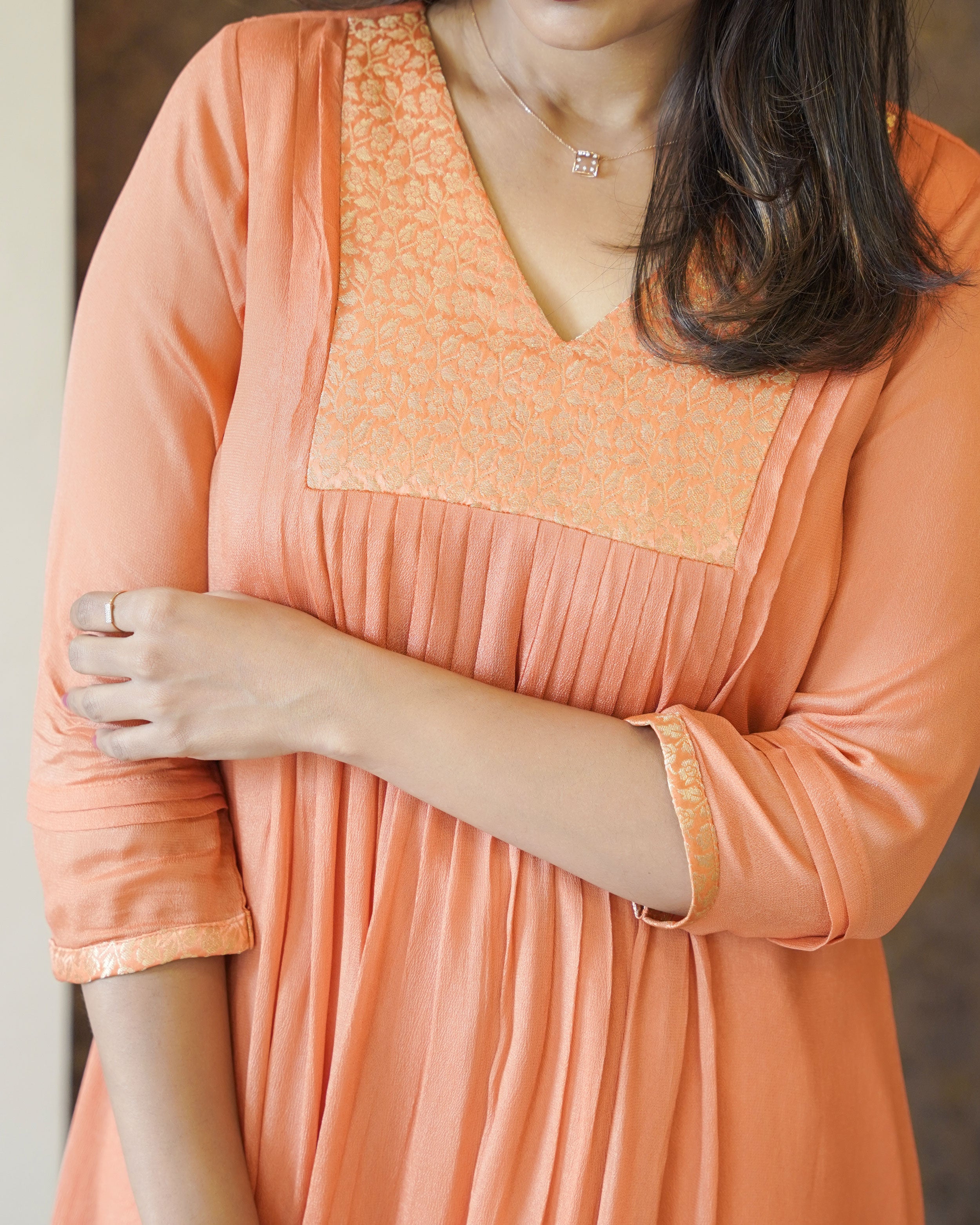 Load image into Gallery viewer, Crape Silk Designer Kurti (Pre-Order)-2957