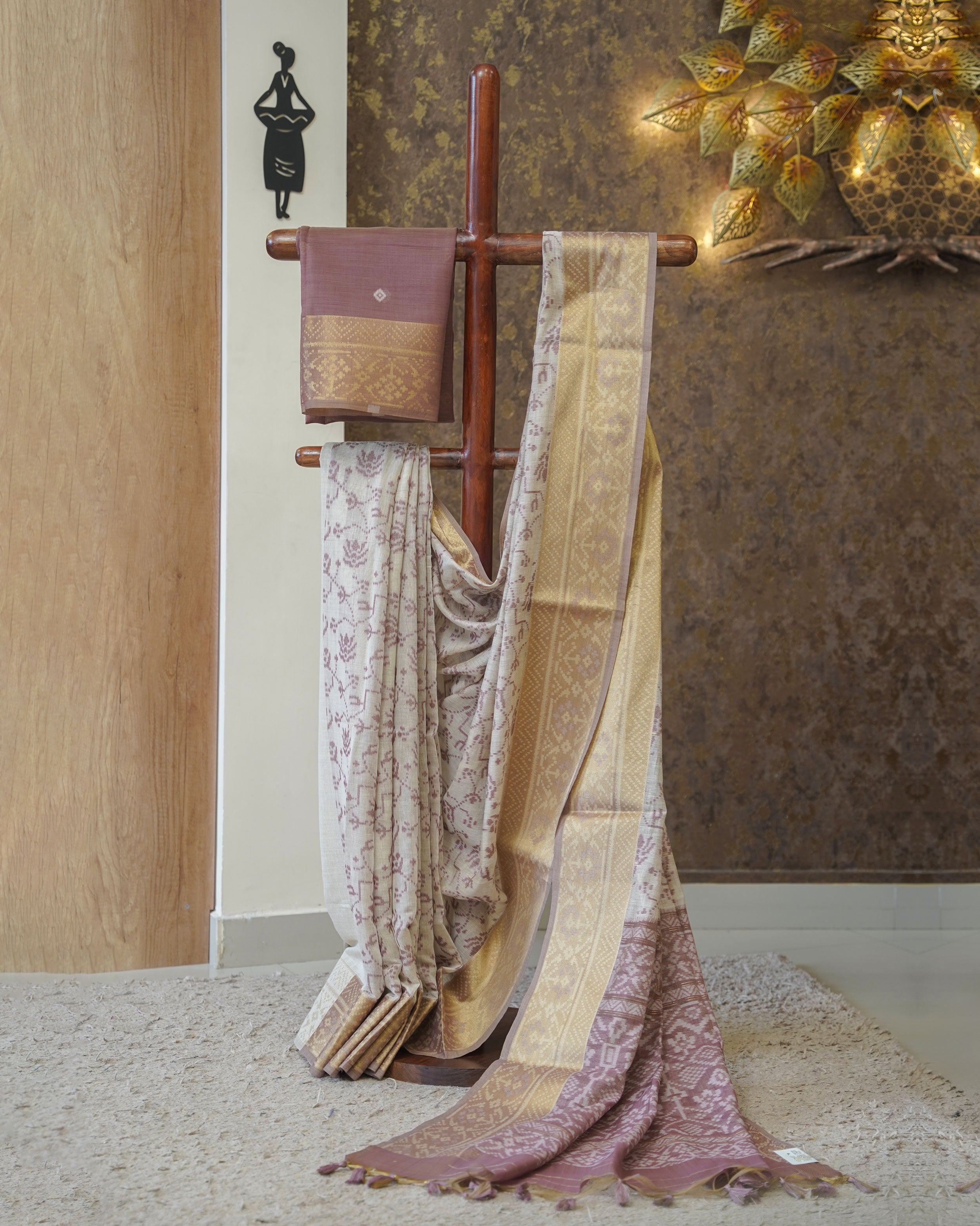 Load image into Gallery viewer, Chanderi Cotton Saree-2539