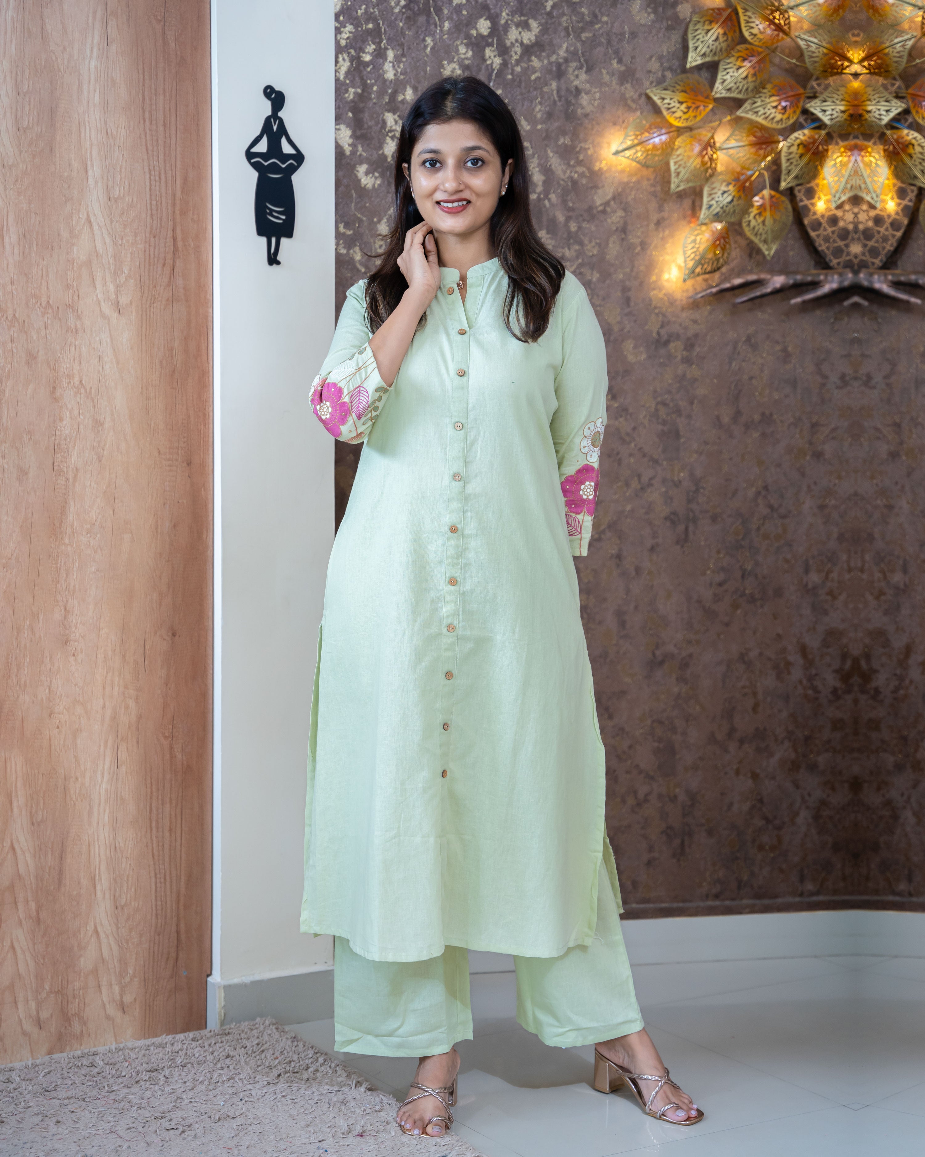 Load image into Gallery viewer, Pure Cotton Co-Ord Set-3157