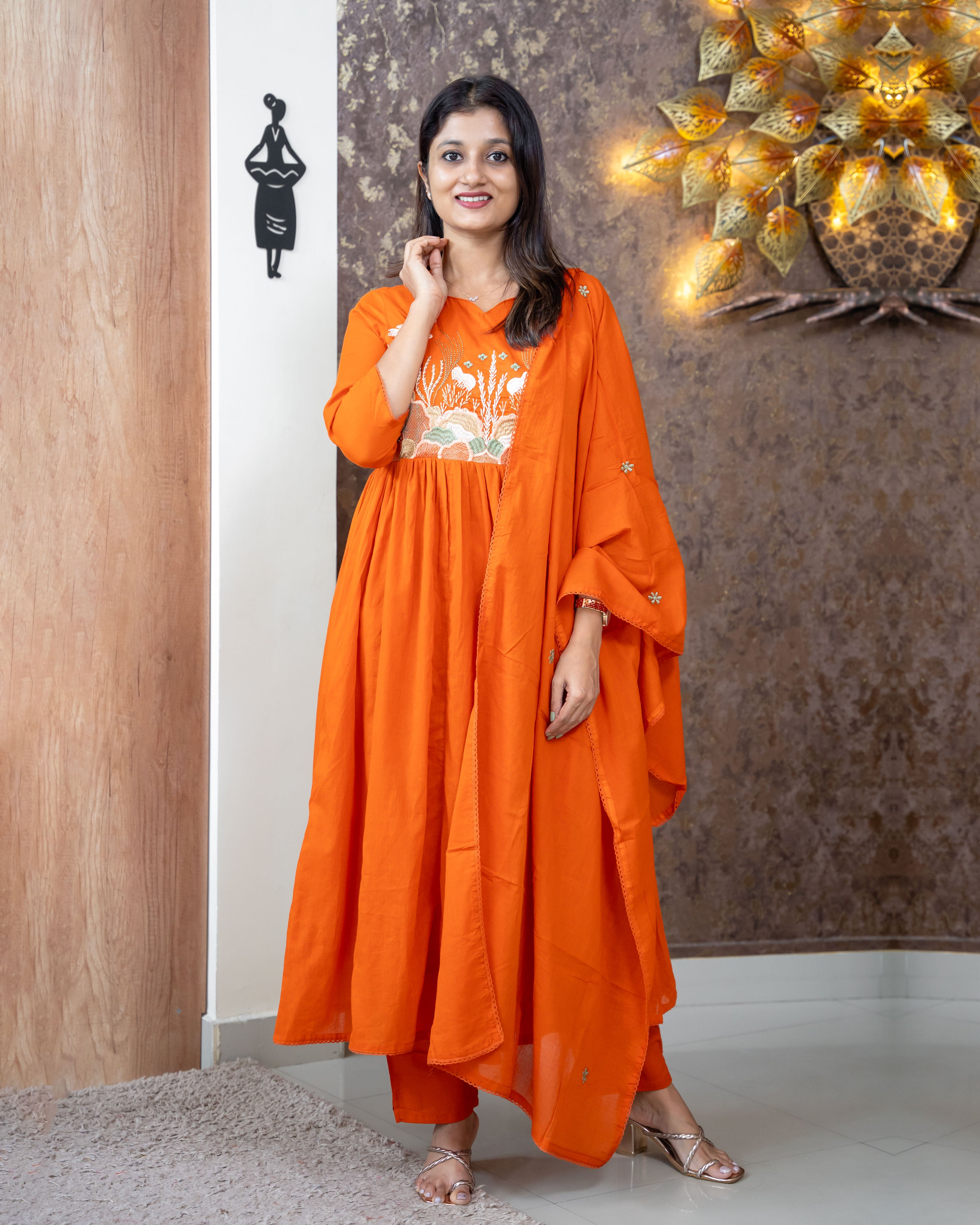 Load image into Gallery viewer, Mul Cotton Kurti Set-3185