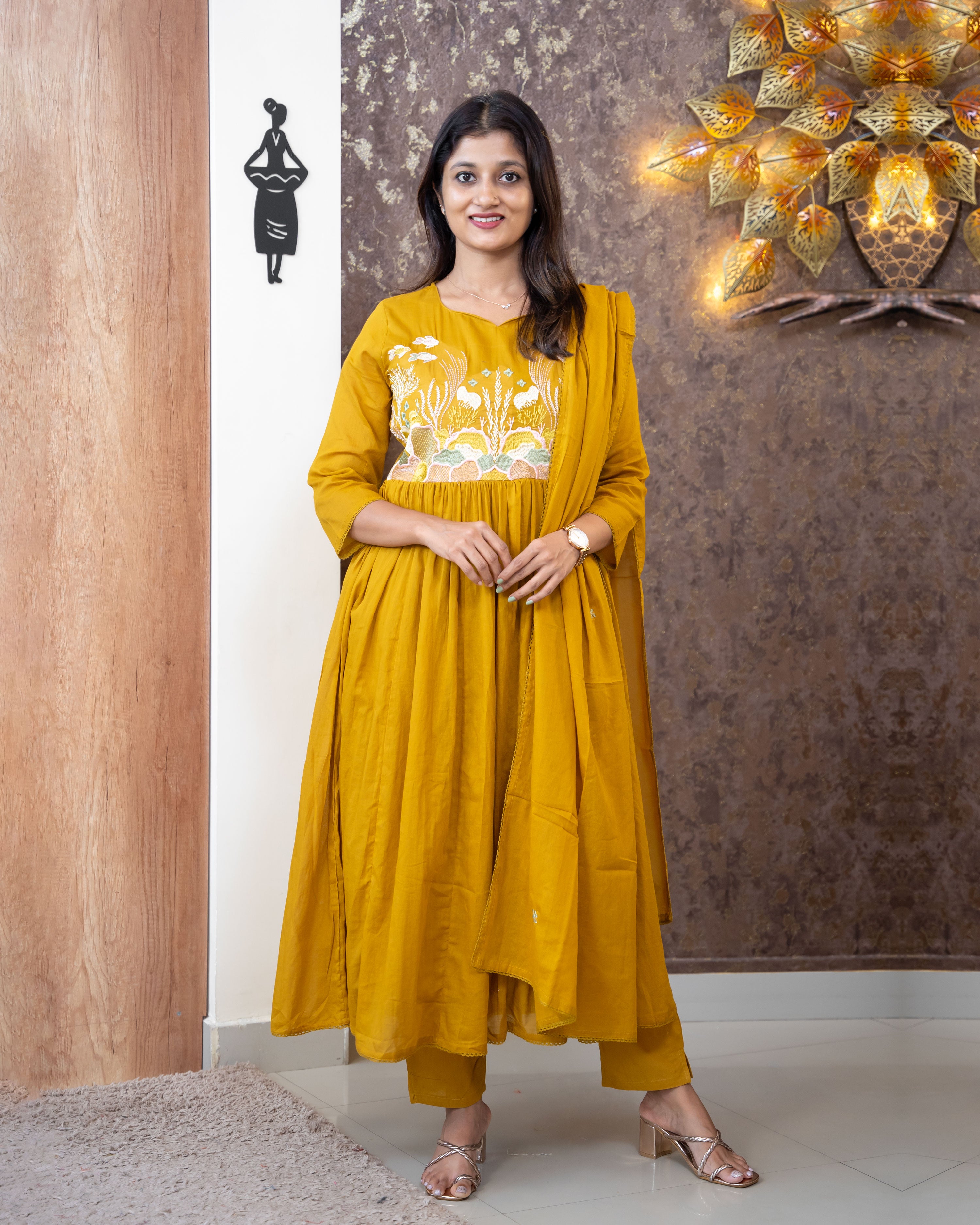 Load image into Gallery viewer, Mul Cotton Kurti Set-3185