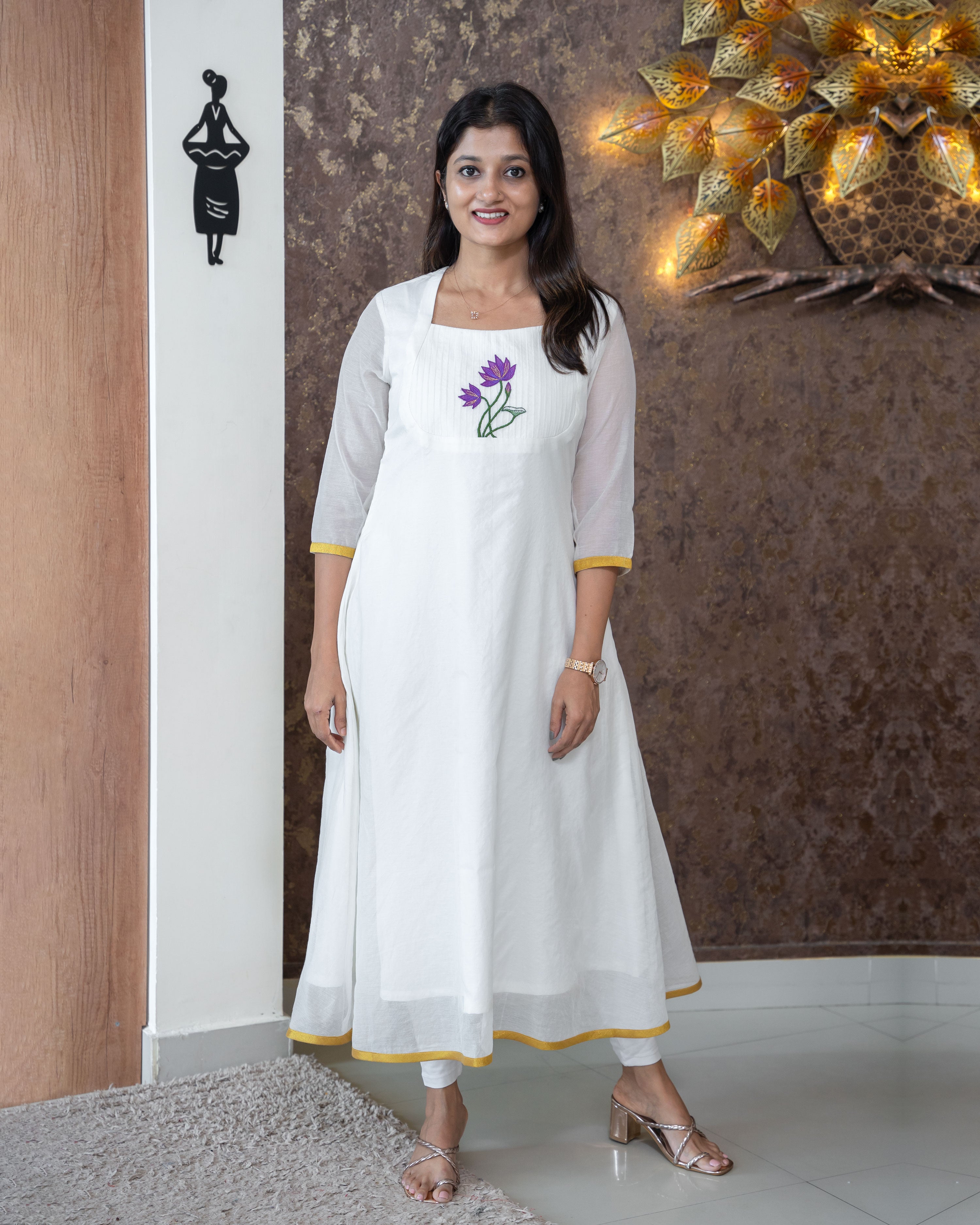 Load image into Gallery viewer, Mul Chanderi Designer Kurti (Pre-Order)-3336