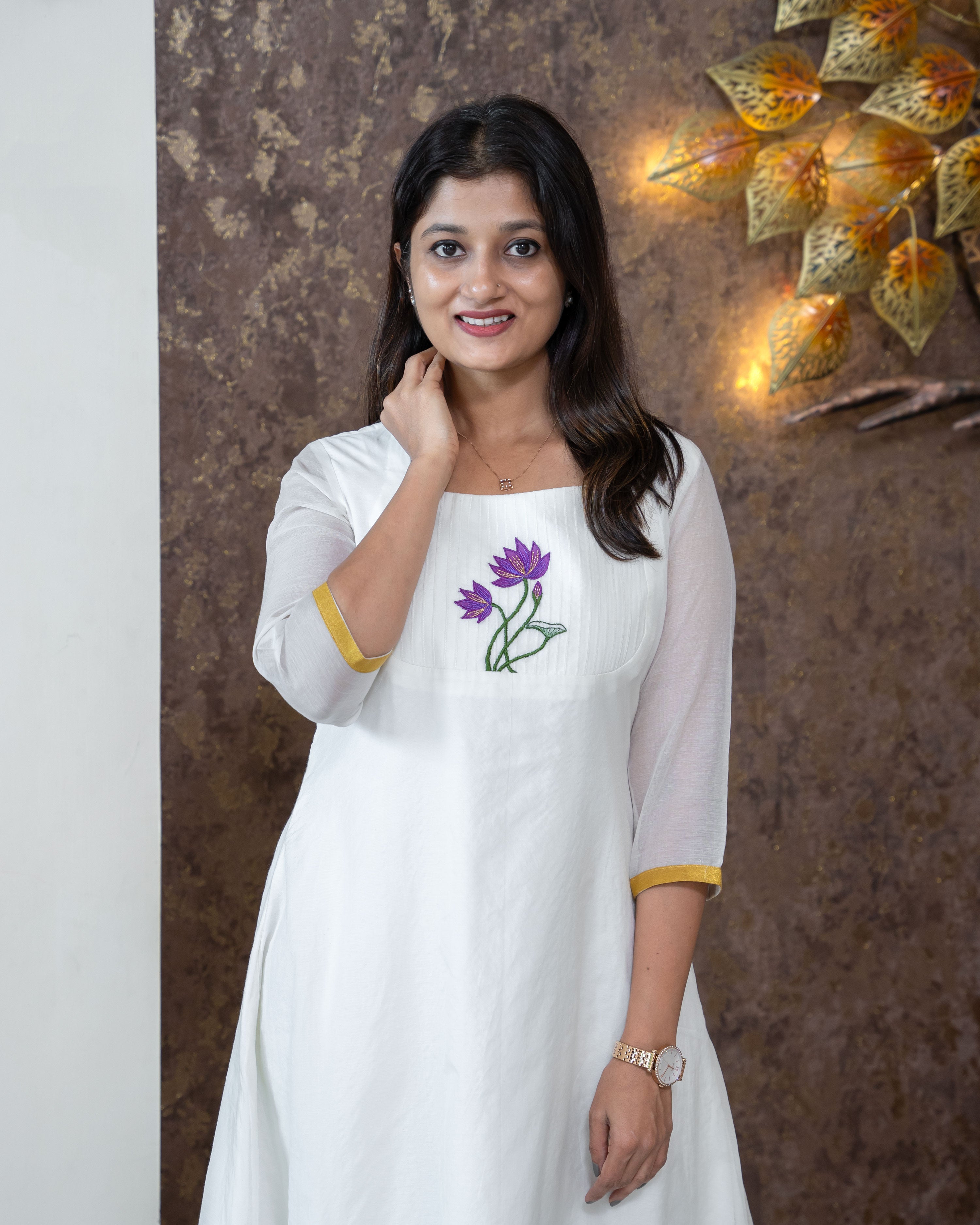 Load image into Gallery viewer, Mul Chanderi Designer Kurti (Pre-Order)-3336