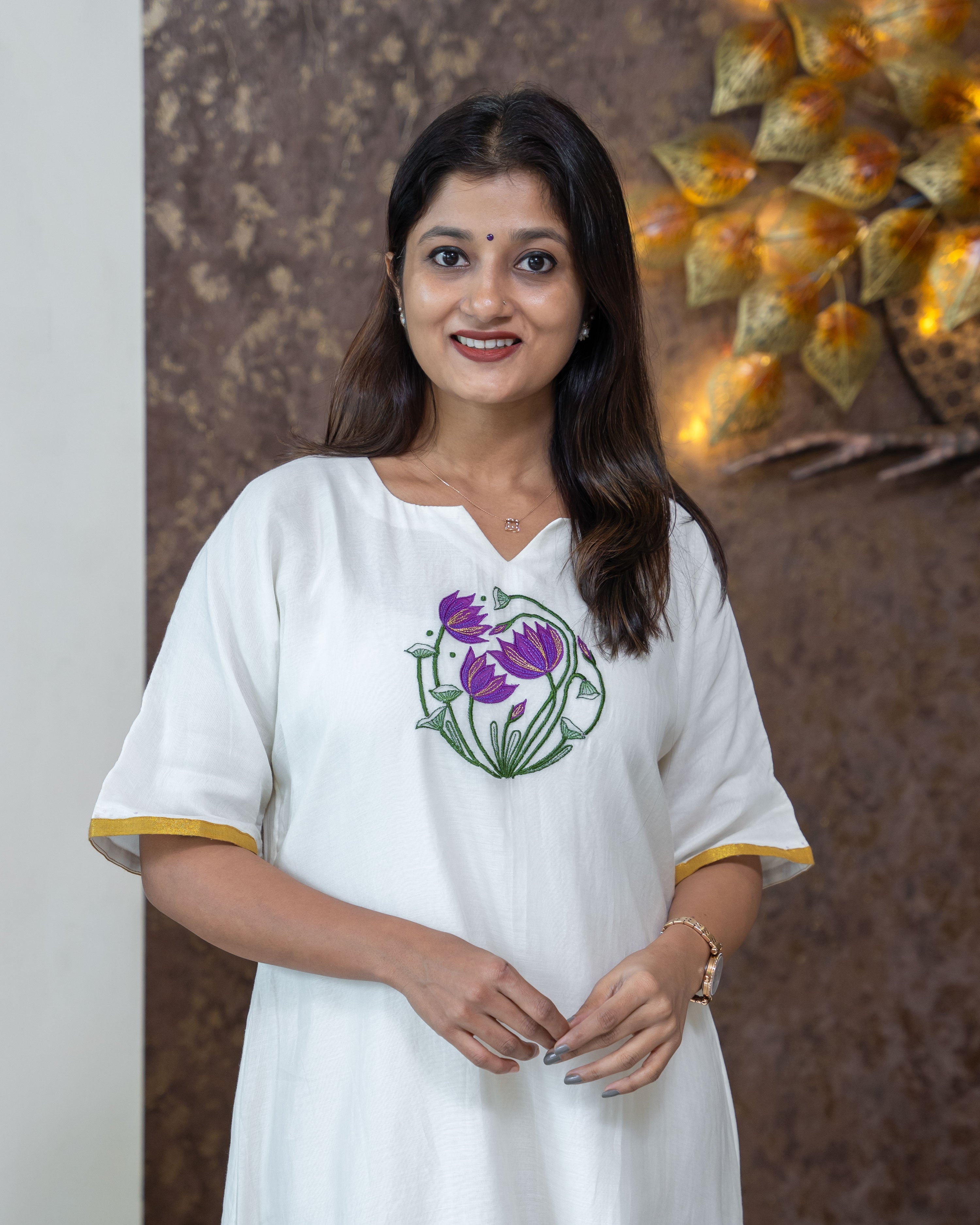 Load image into Gallery viewer, Mul Chanderi Designer Kurti (Pre-Order)-3334