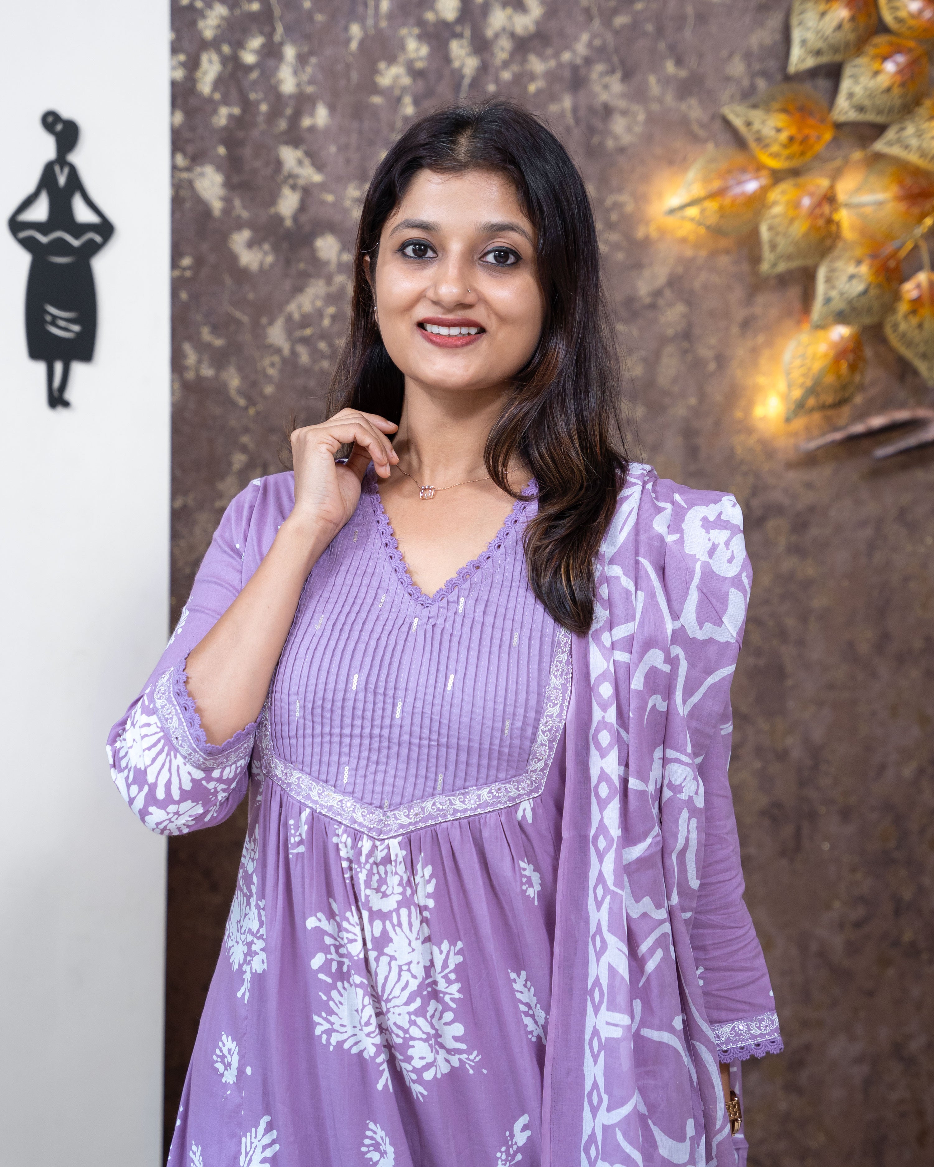 Load image into Gallery viewer, Cotton Kurti Set-3346