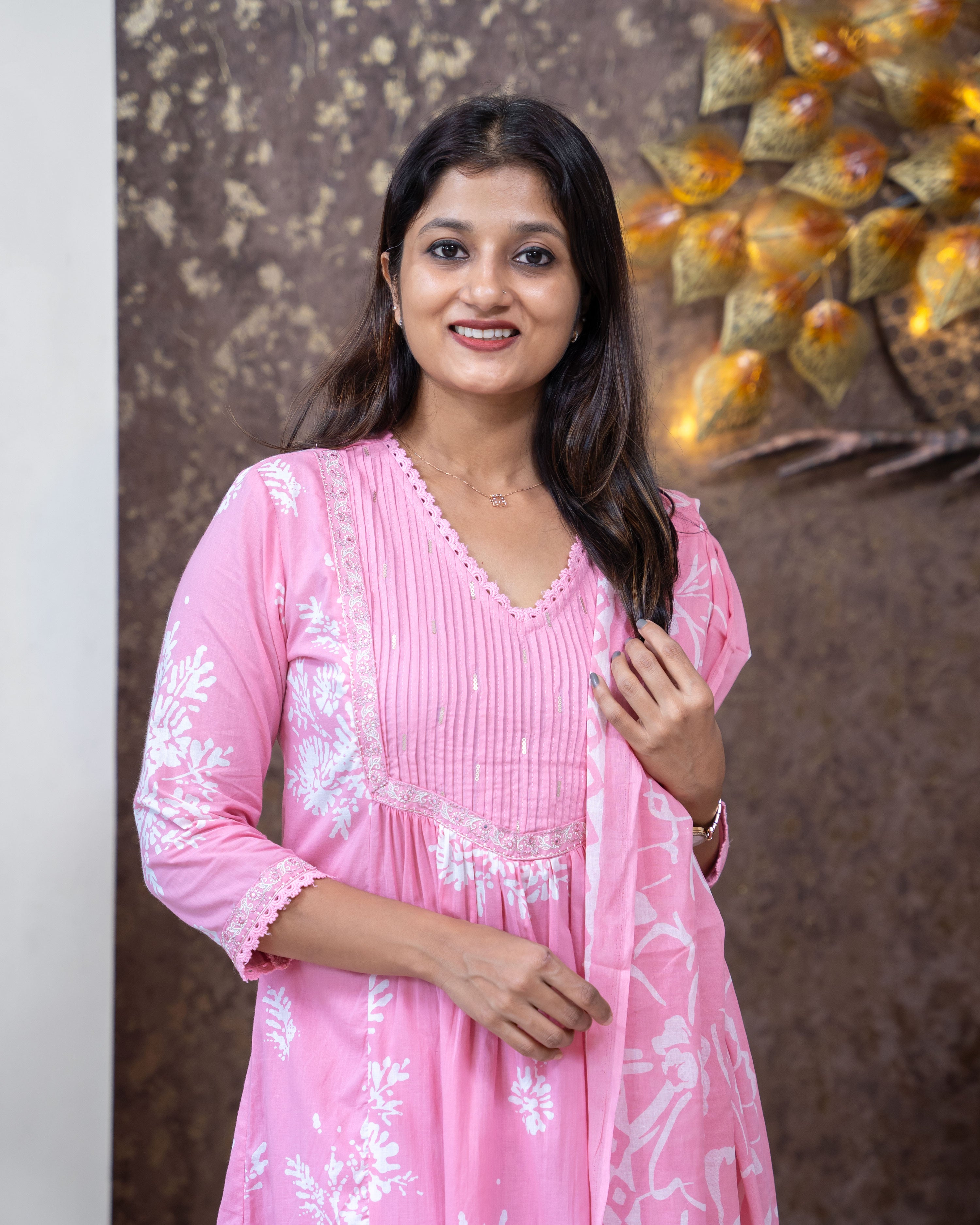 Load image into Gallery viewer, Cotton Kurti Set-3346