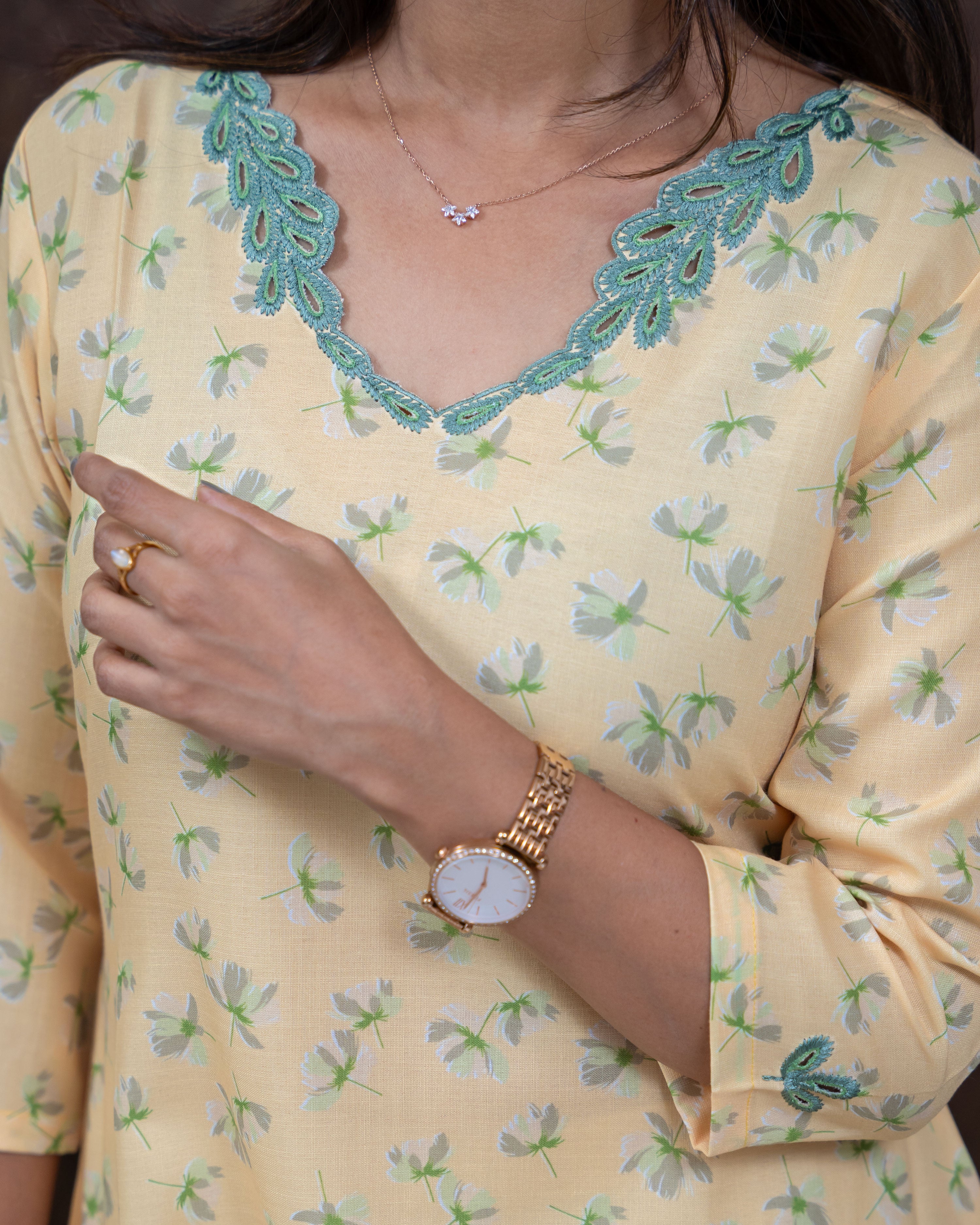 Load image into Gallery viewer, Linen Cotton Designer Kurti(Pre-Order)-3408