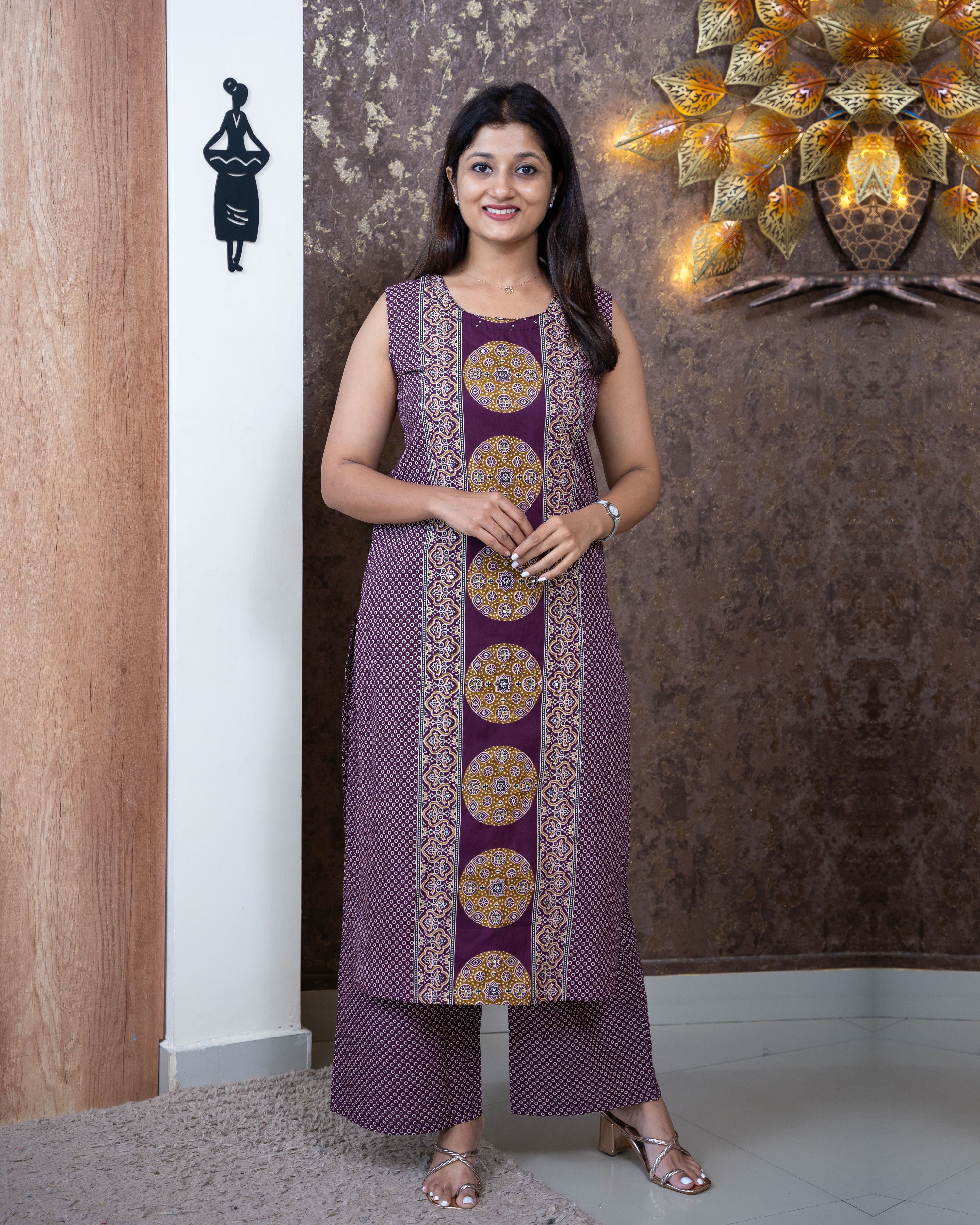 Load image into Gallery viewer, Cotton Kurti Set-3431