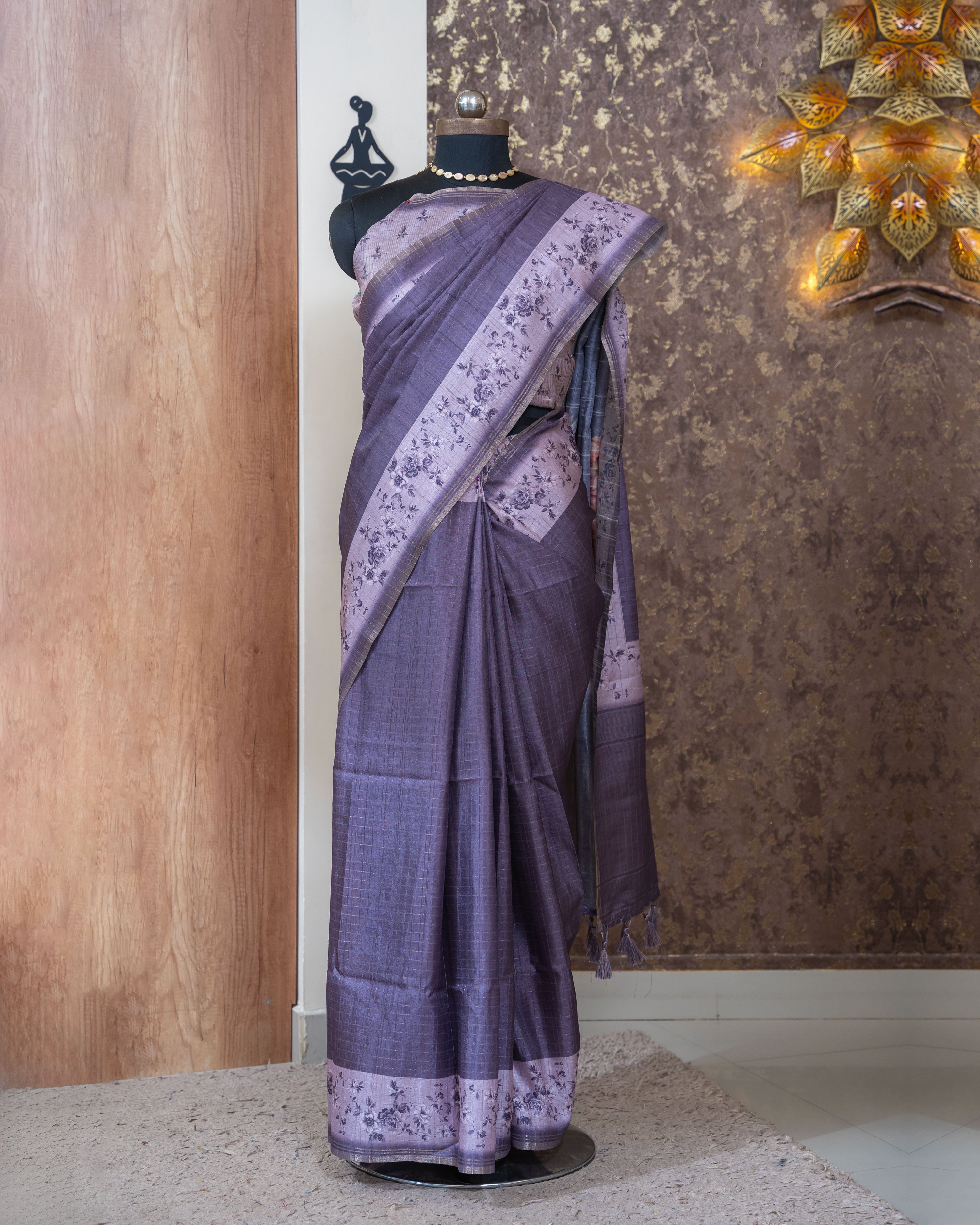 Load image into Gallery viewer, Semi Tusser Silk Saree-2532