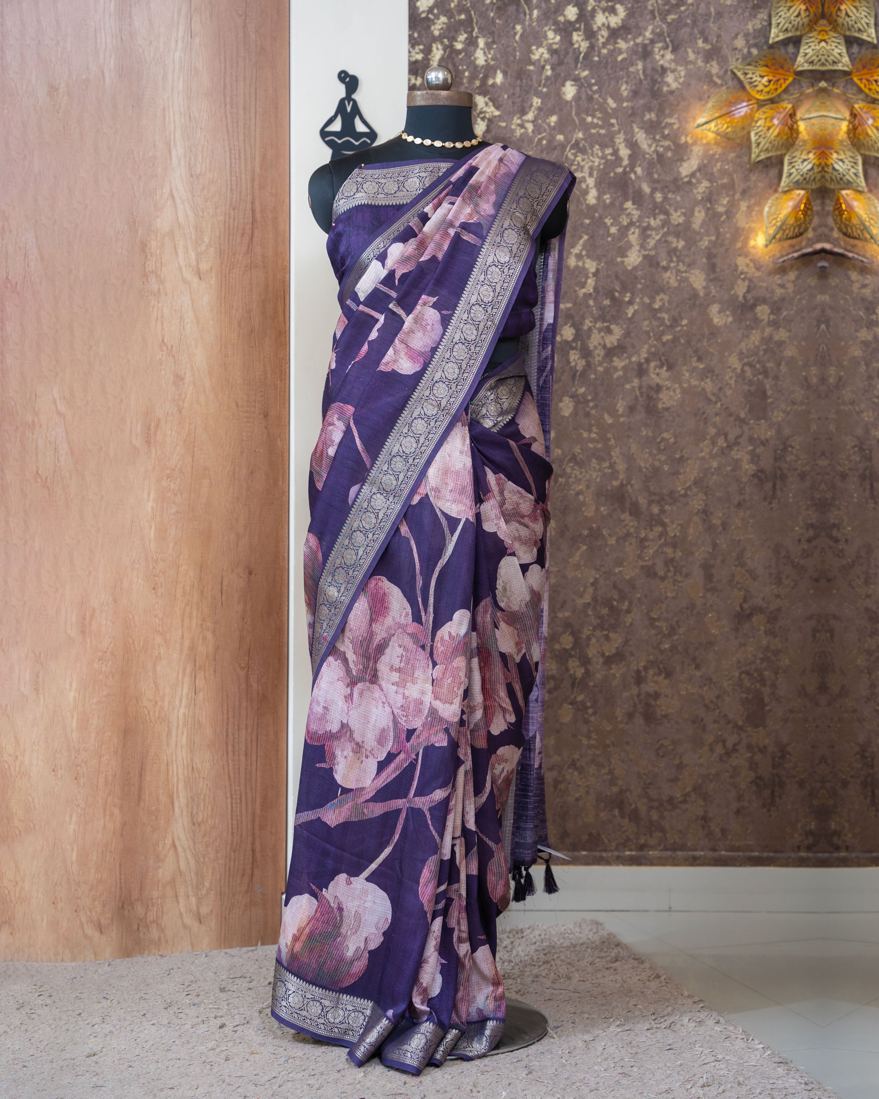 Load image into Gallery viewer, Semi Jute Silk Saree-2533