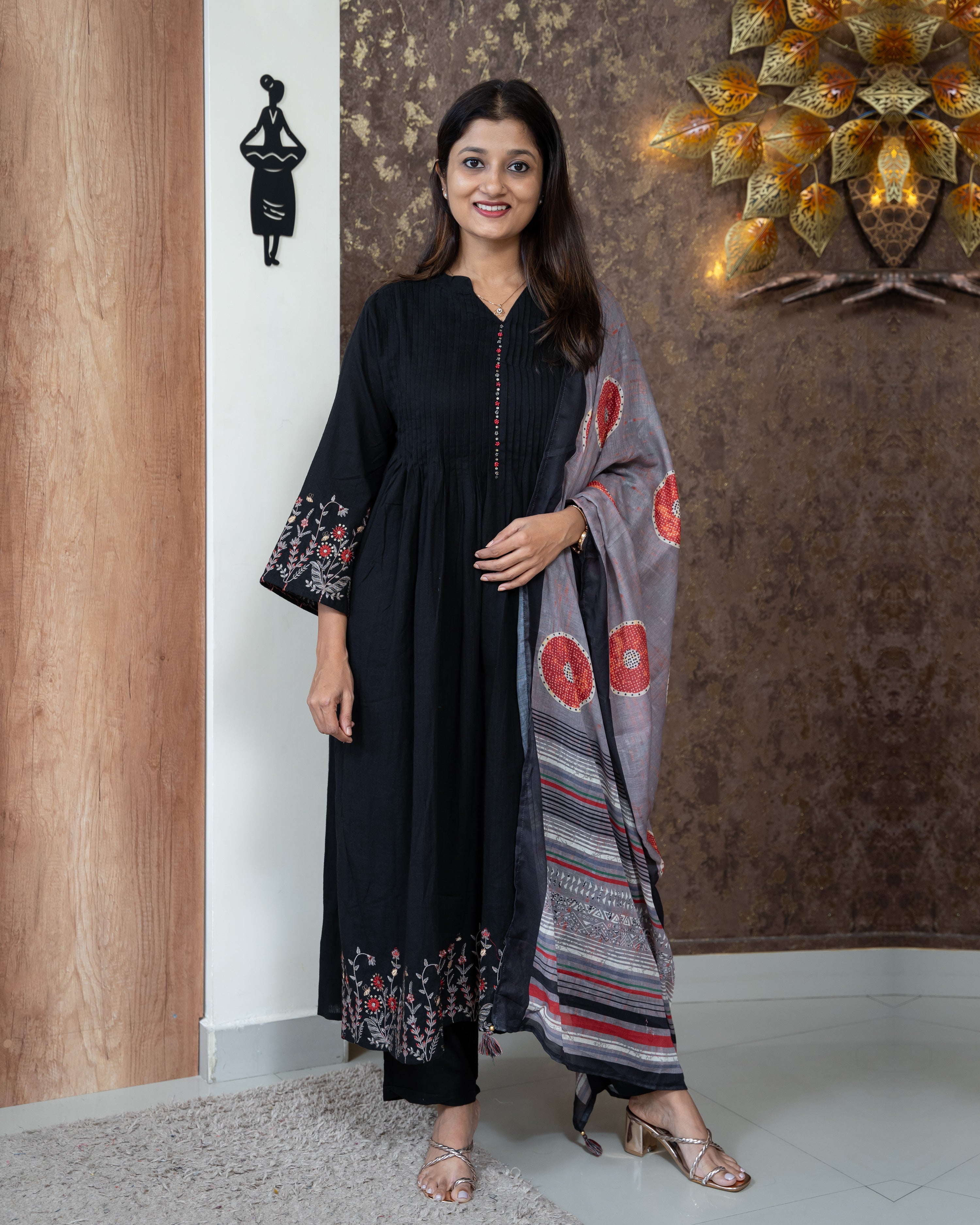 Load image into Gallery viewer, Pure Cotton Kurti Set-3647