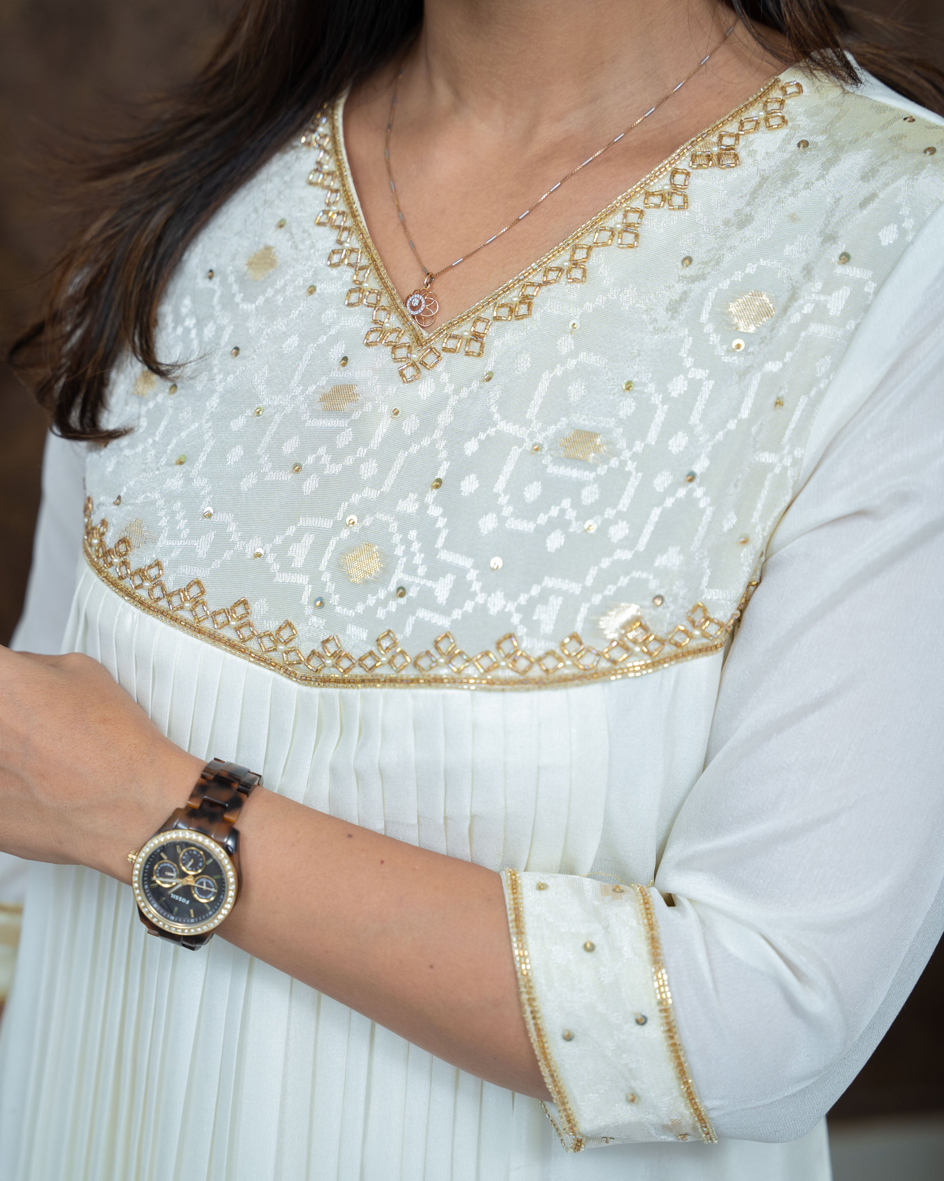 Load image into Gallery viewer, Vichithra Silk Designer Kurti(Pre-Order)-3729